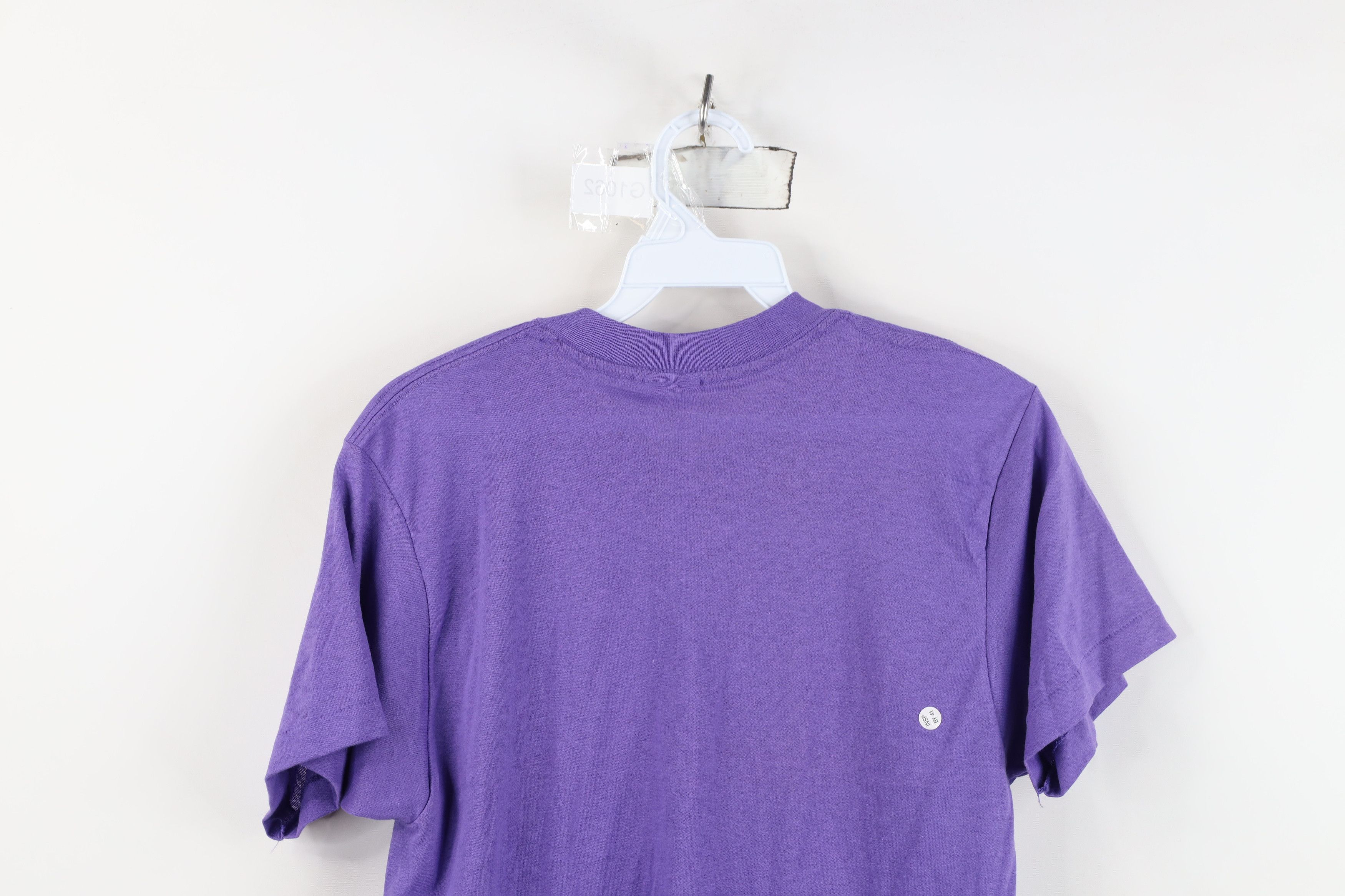 Vintage Deadstock Vintage 70s Streetwear Pocket T-Shirt Purple USA Size M / US 6-8 / IT 42-44 - 9 Thumbnail