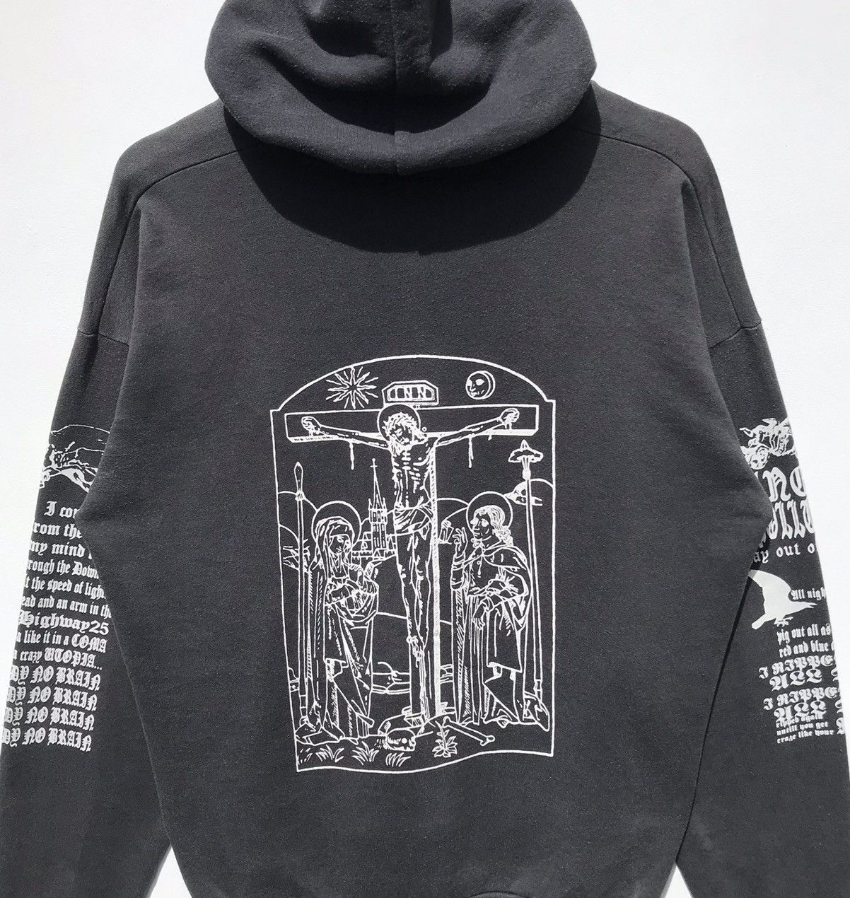 WWE Y2K Vintage Johnny Spade WWE Hoodie Sweatshirt SunFaded Size US L / EU 52-54 / 3 - 10 Thumbnail