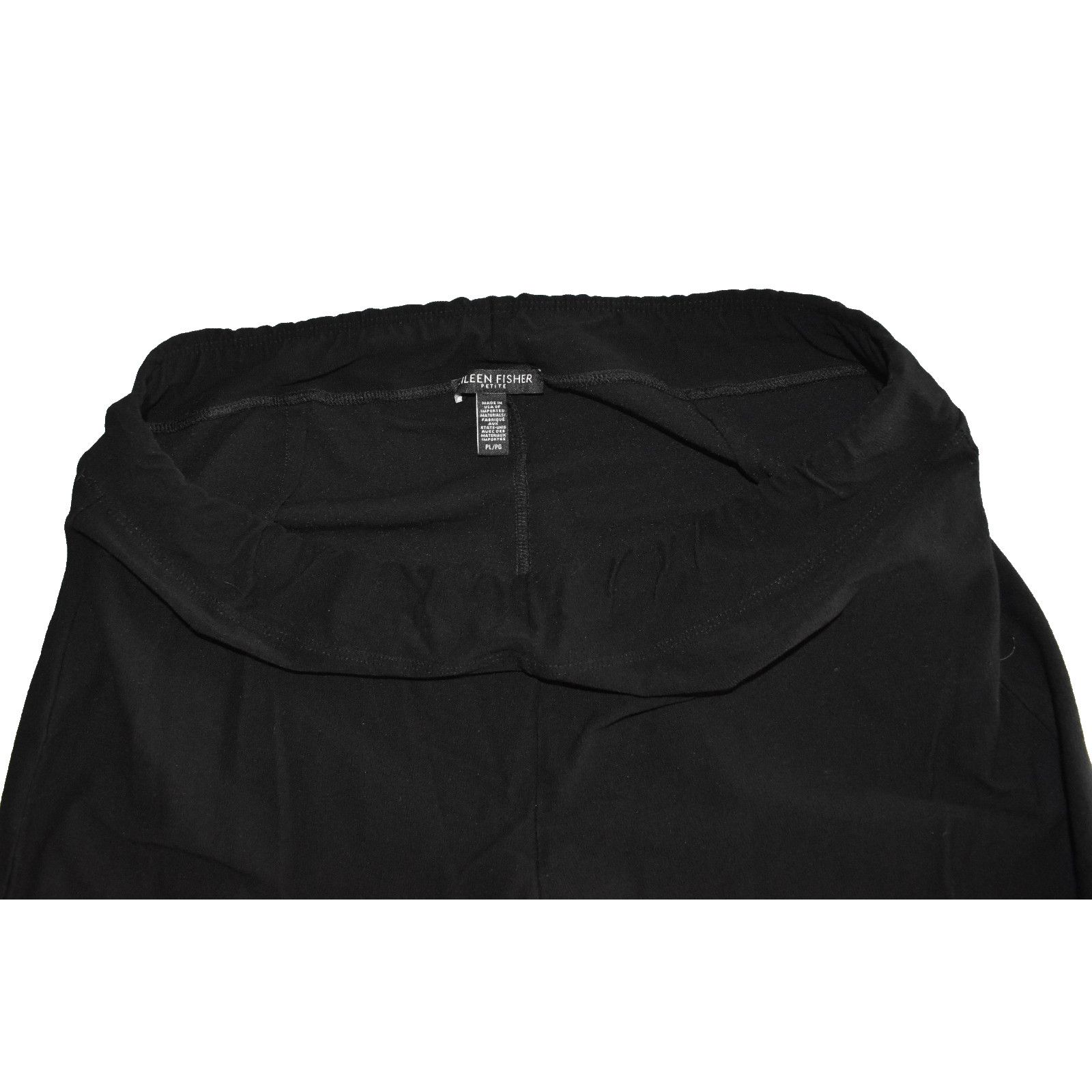 Eileen Fisher EILEEN FISHER Black Stretch Viscose/Nylon Blend Pants Sz PL Size 34" / US 12 / IT 48 - 3 Thumbnail