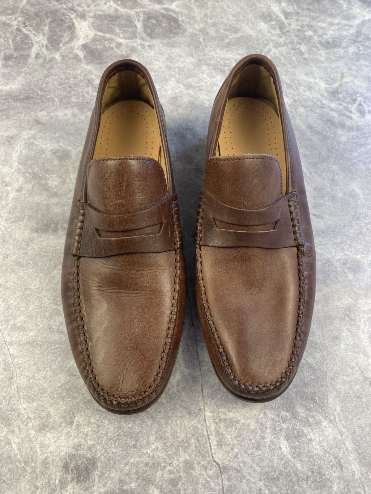 Other Jones Bootmaker Brown Leather Loafers Size: 8 Size US 8 / EU 41 - 2 Thumbnail