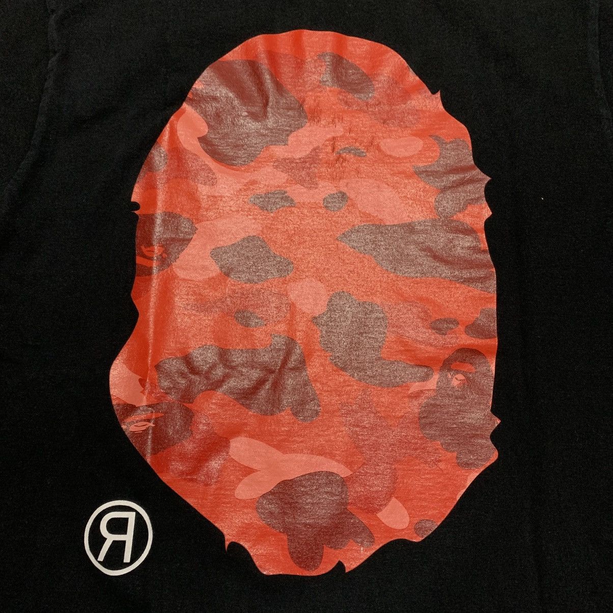 Bape Bape Medium Big Ape Head Red Camo Black Tee A Bathing Ape Size US M / EU 48-50 / 2 - 5 Thumbnail