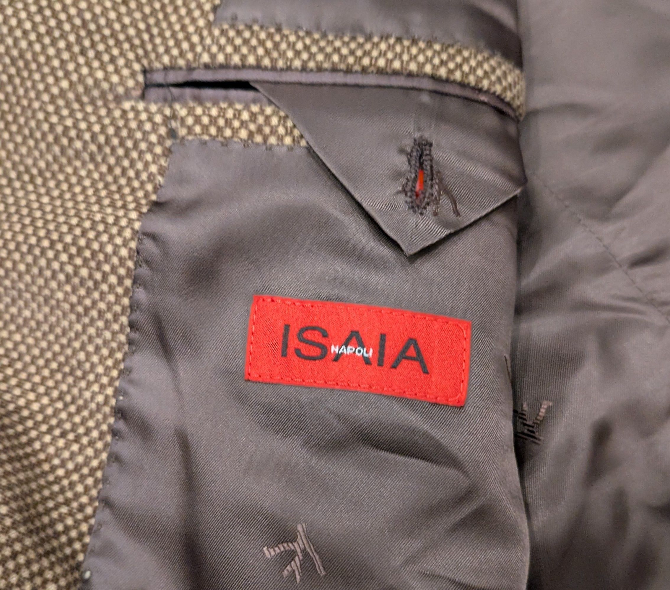 Isaia Isaia Napoli Textured Cotton Sport Coat Made in Italy Size 42R - 3 Thumbnail