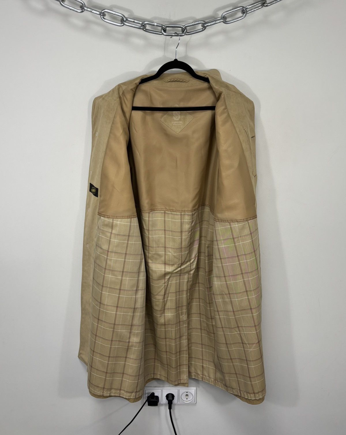 Schneiders Schneiders Salzburg Men’s Camel Alcantara Belted Long Coat Size US L / EU 52-54 / 3 - 2 Thumbnail