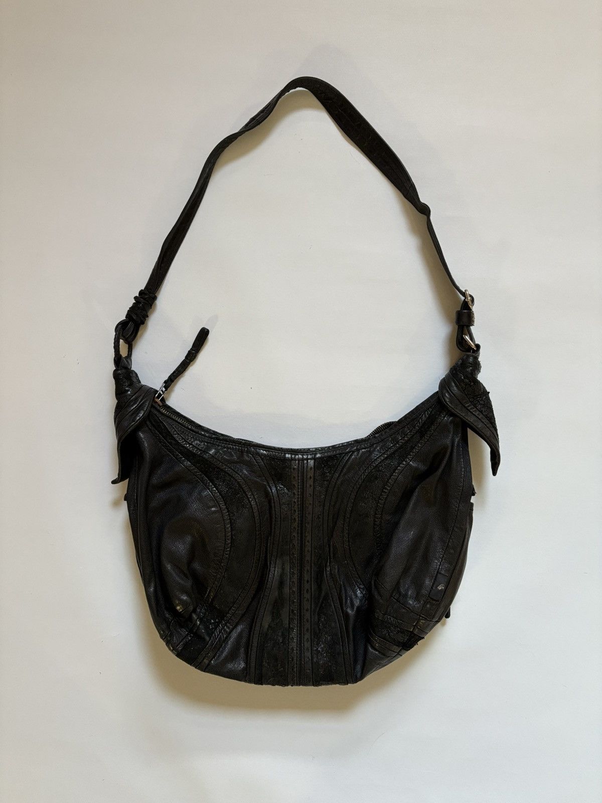 KMRii Vintage 2000s Kmrii Studded Leather Shoulder Bag Size ONE SIZE - 4 Thumbnail