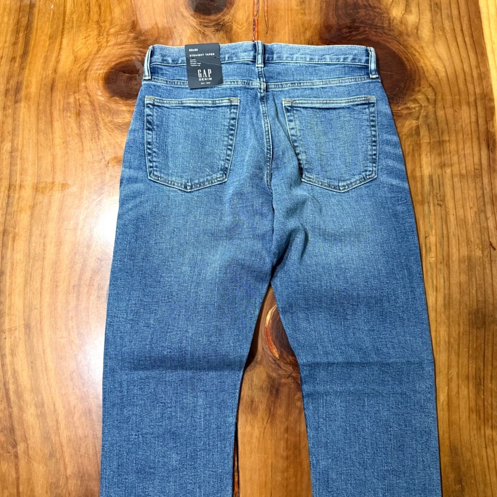 Gap Gap Jeans 30 x 32 Denim Straight Straight Leg Medium Wash Blue Mens Jeans 5-Pocket Style Zip Fly Classic Rise High (GAP) Size US 30 / EU 46 - 7 Thumbnail