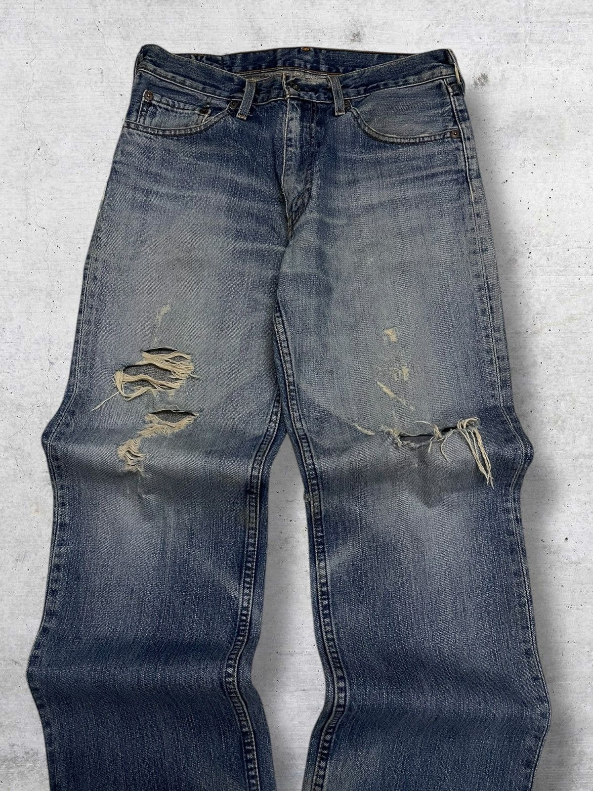 Levi's Vintage Clothing VINTAGE 502 LEVIS USA DESIGNER 90S RIPPED OG GRUNGE DENIM Size US 30 / EU 46 - 4 Thumbnail