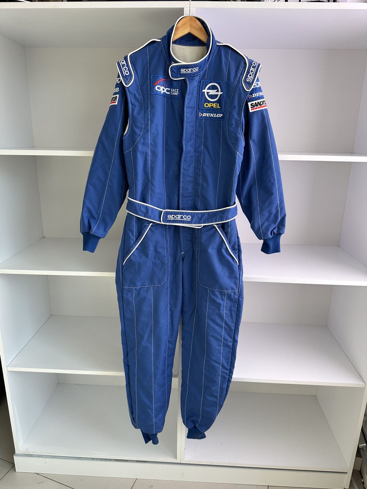 image of Formula Uno x Racing VTG Sparco Opel Racing Opc Race Camp Formula 1 Overall in Blue, Men's (Size 32