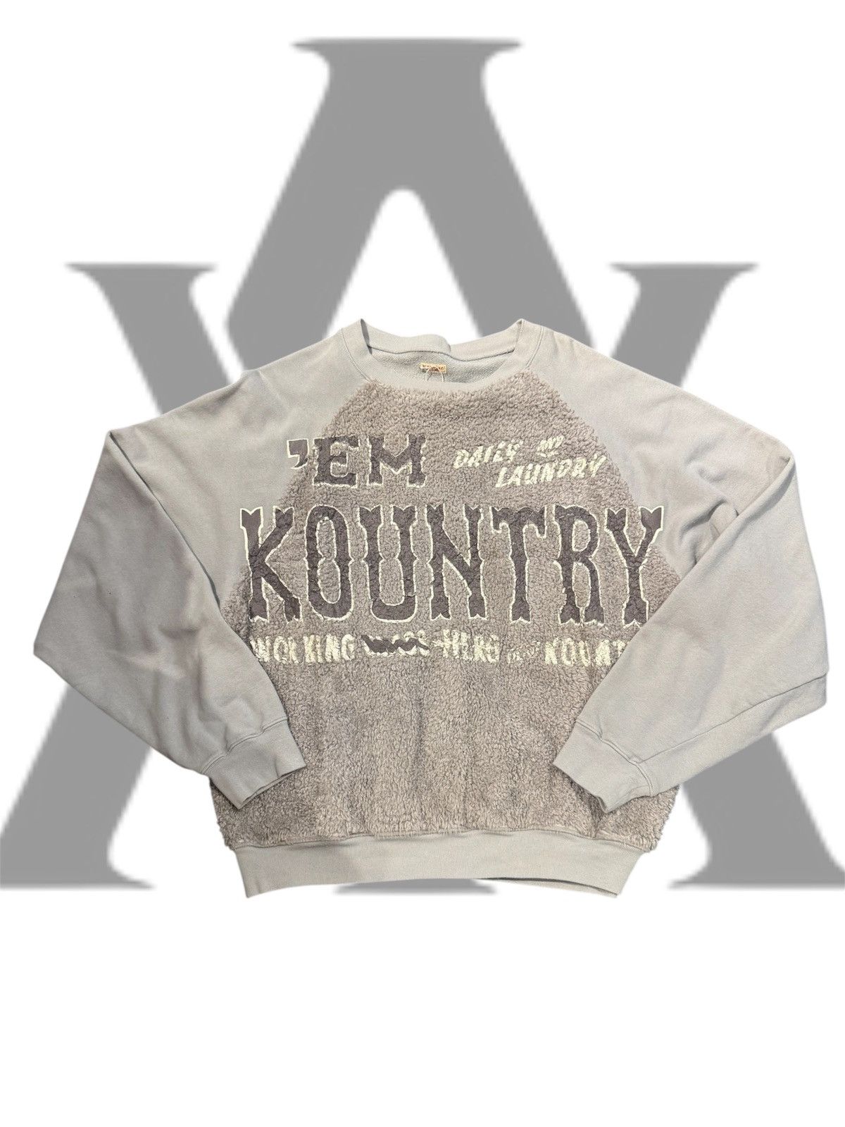Kapital Kapital Fuzzy Grey Crewneck Size US L / EU 52-54 / 3 - 1 Thumbnail