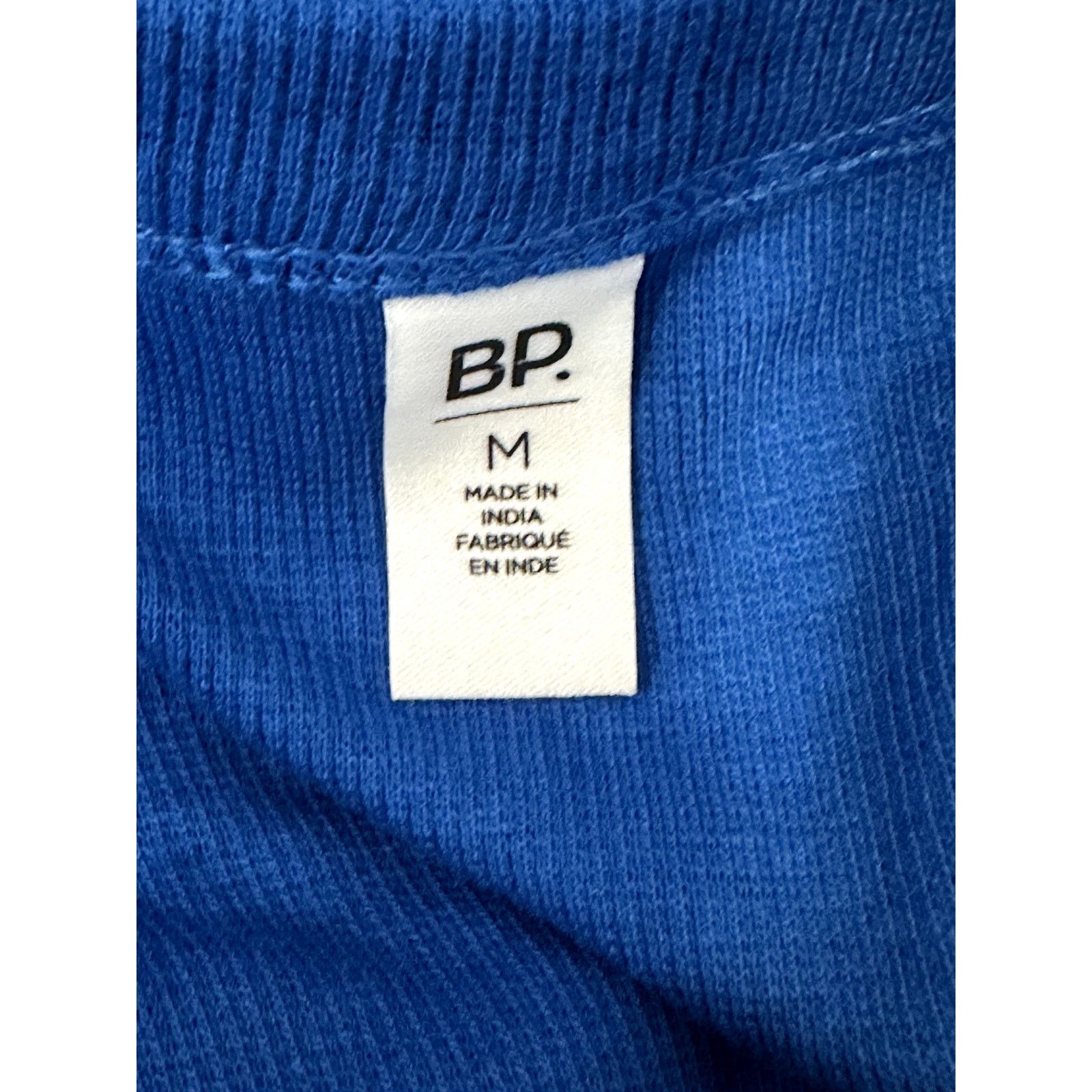 BP. BP Women's Blue Ribbed Bodycon Lettuce Edge Mini Dress NWT M Size M / US 6-8 / IT 42-44 - 9 Thumbnail