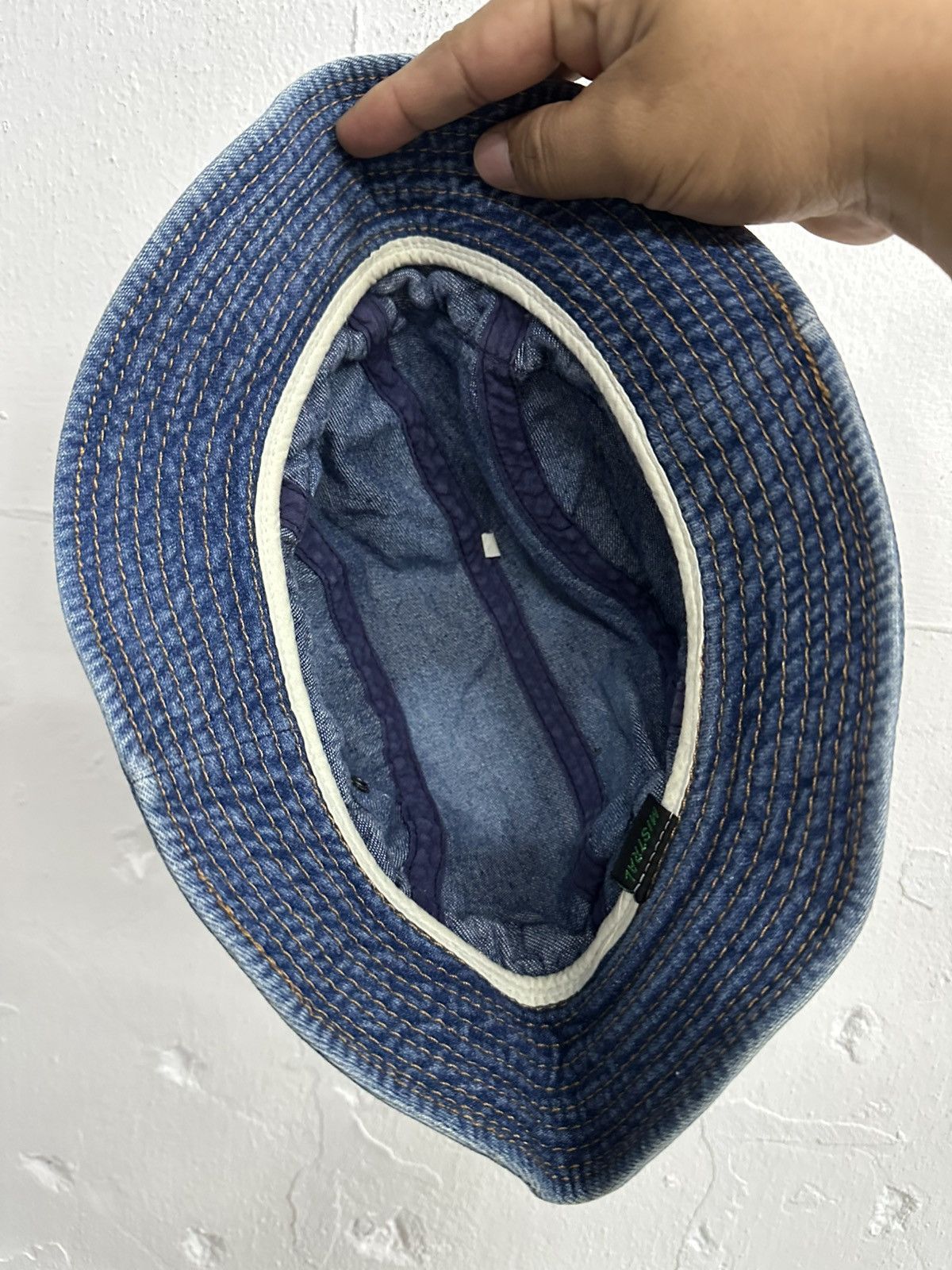 Vintage VTG MISTRAL France Denim Bucket Hat Size ONE SIZE - 6 Thumbnail