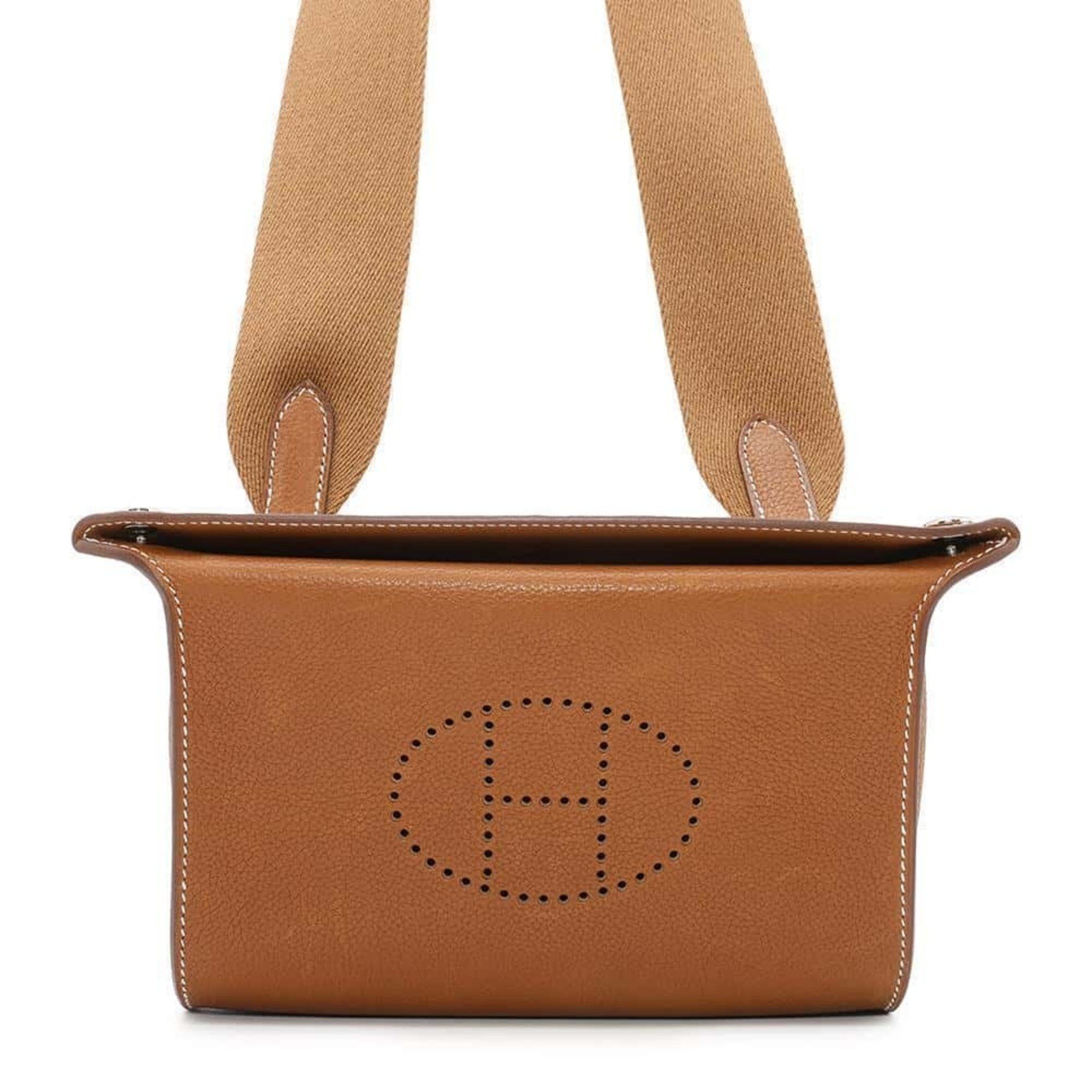 Hermes Shoulder Bag Vide Poche Faub Barenia Faubourg W Engraved, Women's