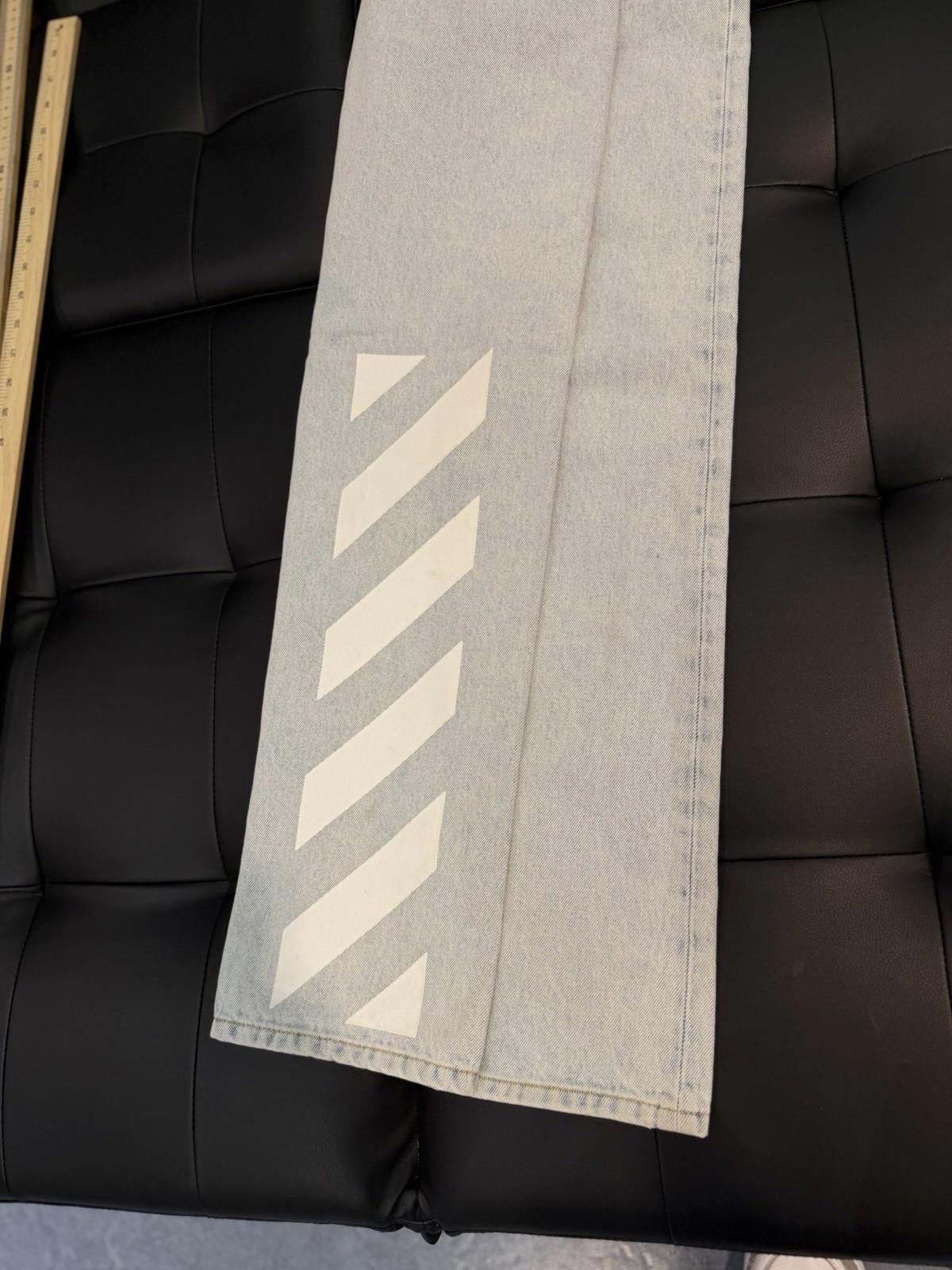 Off-White Off White c/o Virgil Abloh Jeans Men 31x30 Diagonal Stripe Size US 31 - 6 Thumbnail