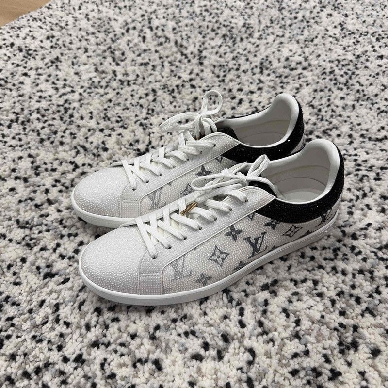 Louis Vuitton Louis Vuitton Luxembourg Black and White Sneakers -2508 Size US 9.5 / EU 42-43 - 1 Thumbnail
