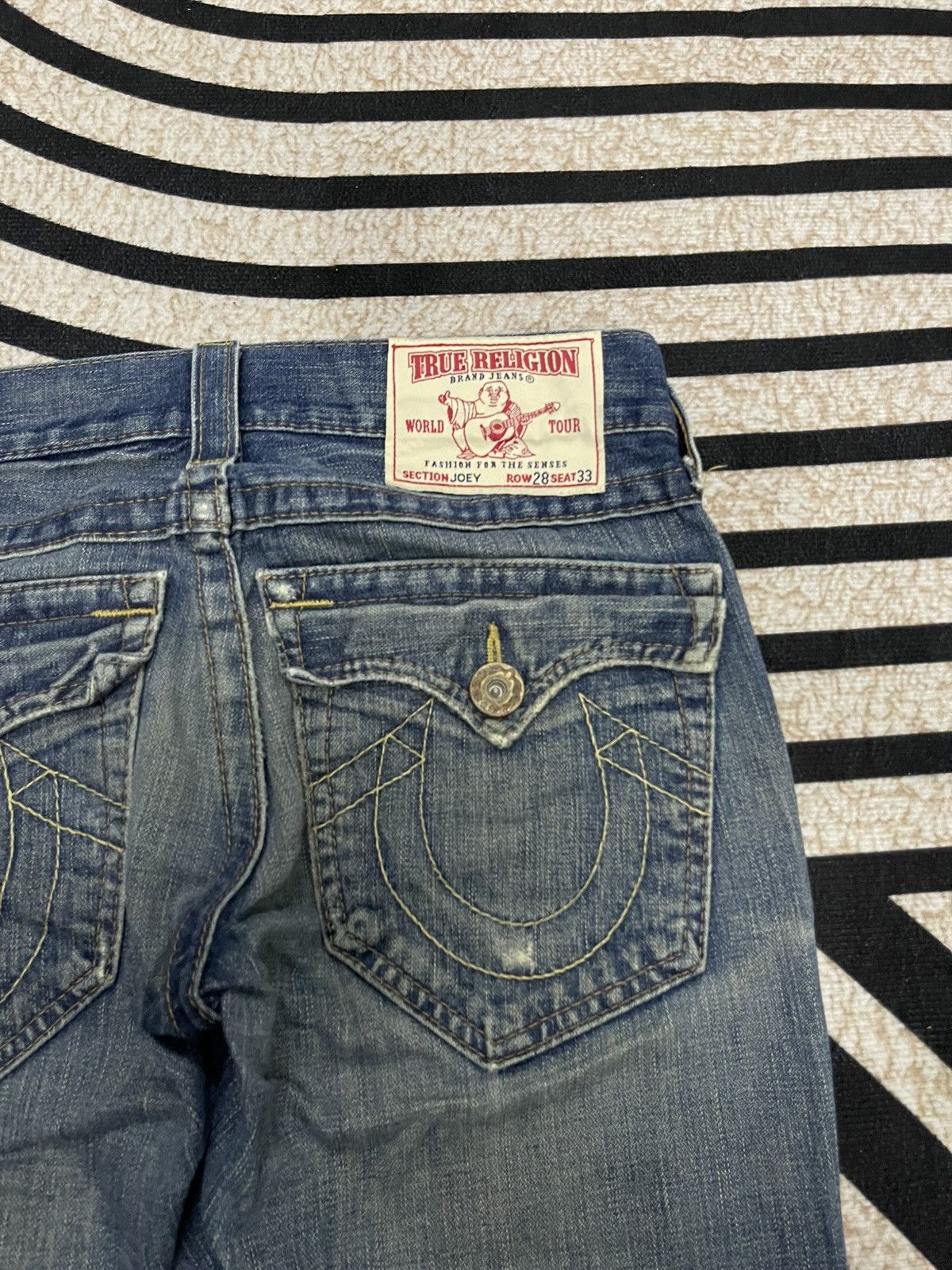True Religion 90s TRUE RELIGION FLARE DENIM JEANS Size US 30 / EU 46 - 18 Thumbnail