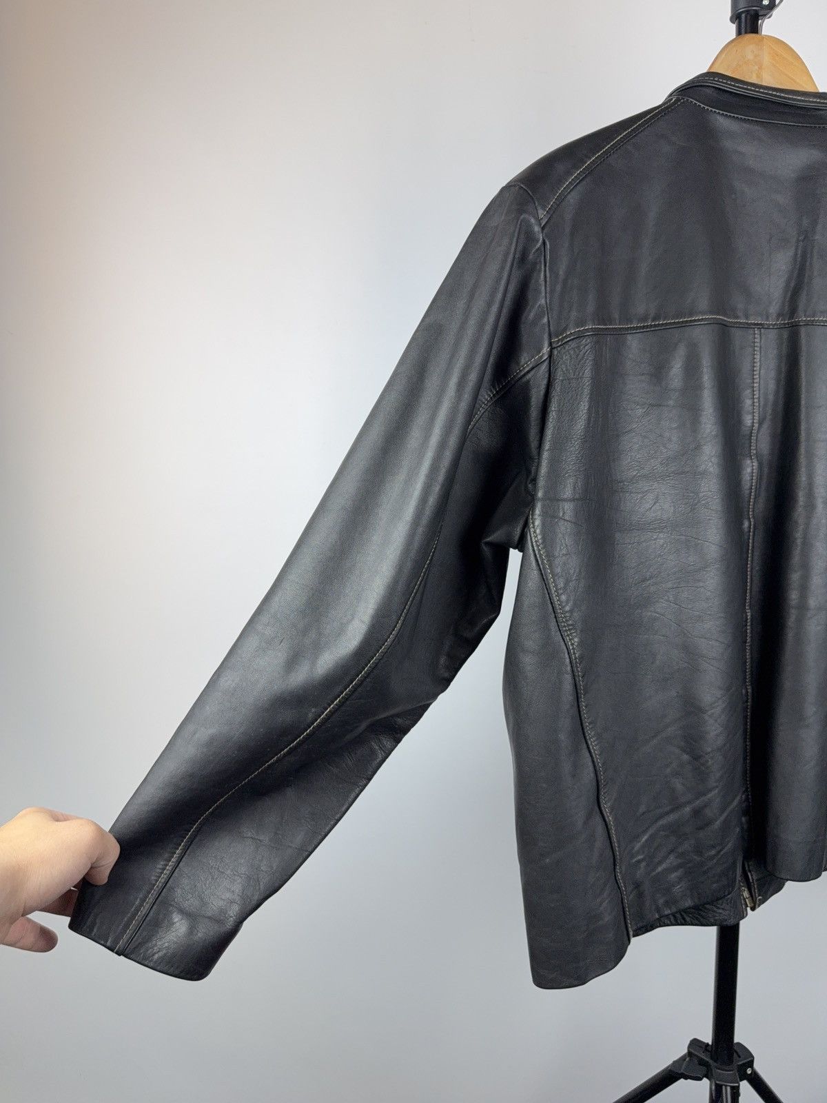 Vintage Vintage 90s Retro Luciano Biker Rock Punk Leather Jacket Size US L / EU 52-54 / 3 - 13 Thumbnail
