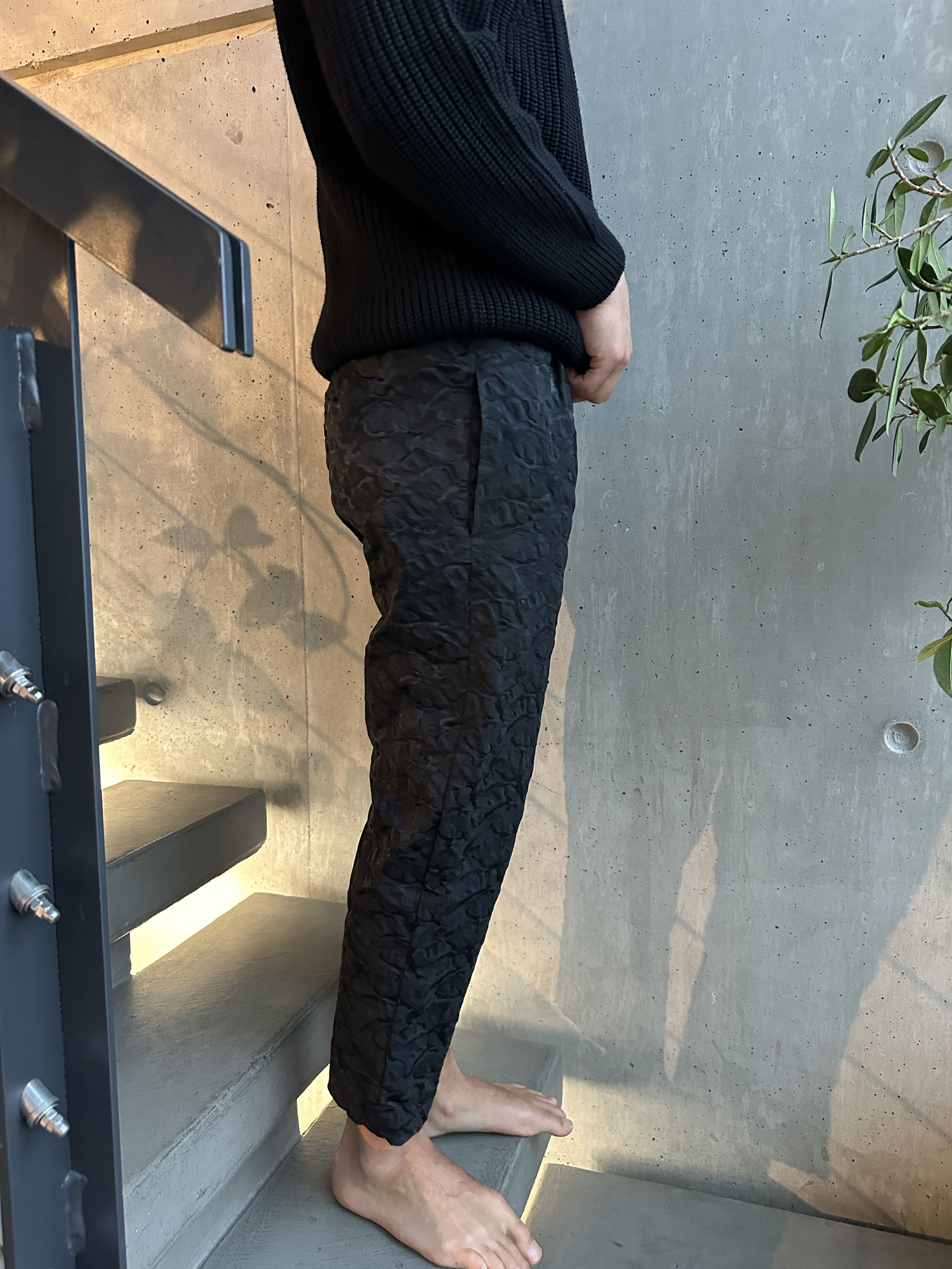 Comme des Garcons Textured black pant Size US 36 / EU 52 - 5 Thumbnail