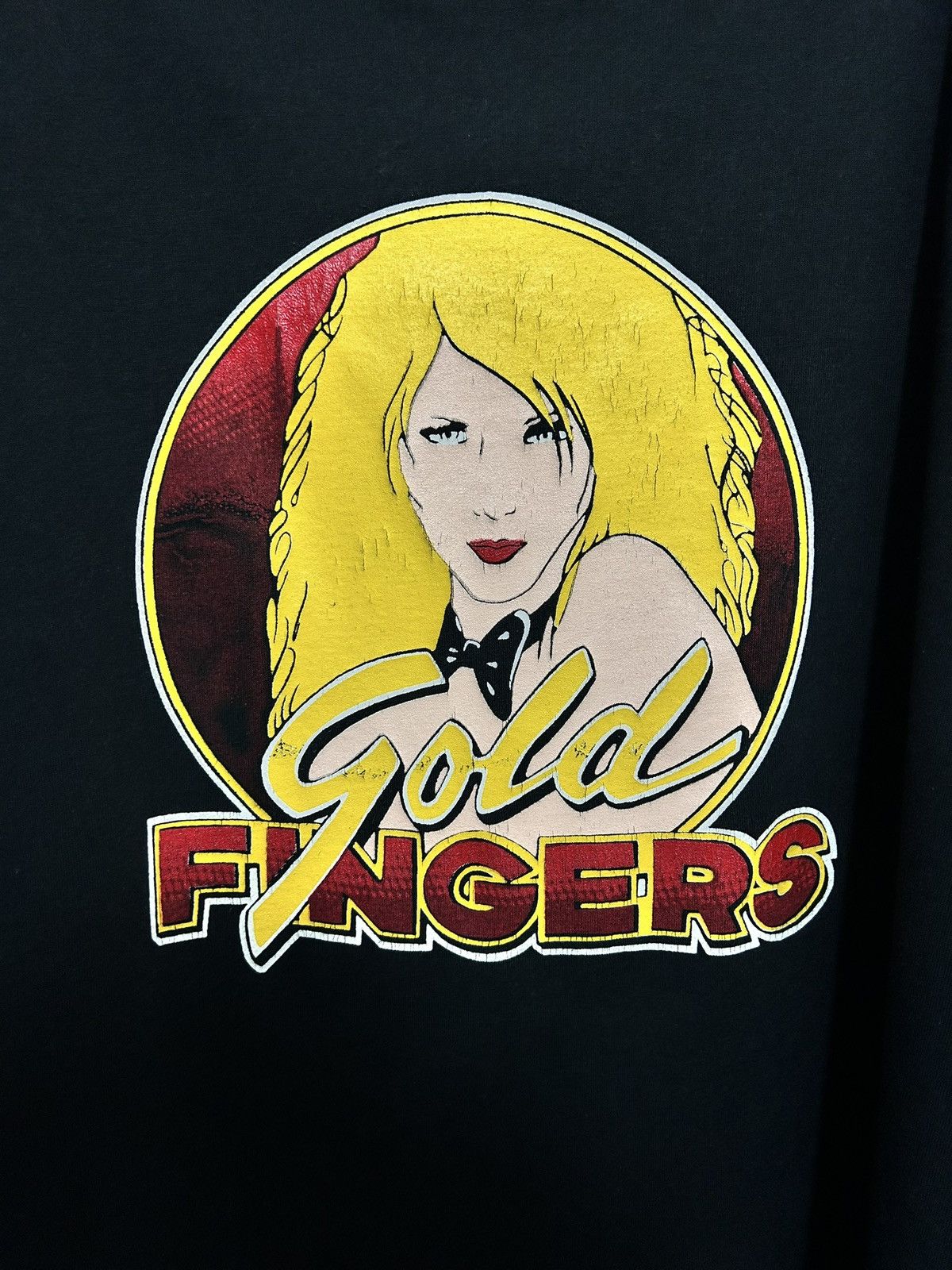 Vintage GOLD FINGERS HOT GIRL STRIP TEE VINTAGE 1990’s Size US XL / EU 56 / 4 - 2 Thumbnail
