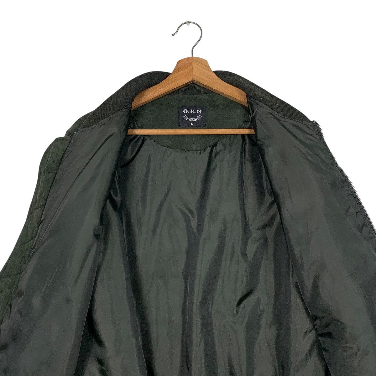 Japanese Brand Japanese Brand ORG Green Bomber Jacket Size US L / EU 52-54 / 3 - 12 Thumbnail
