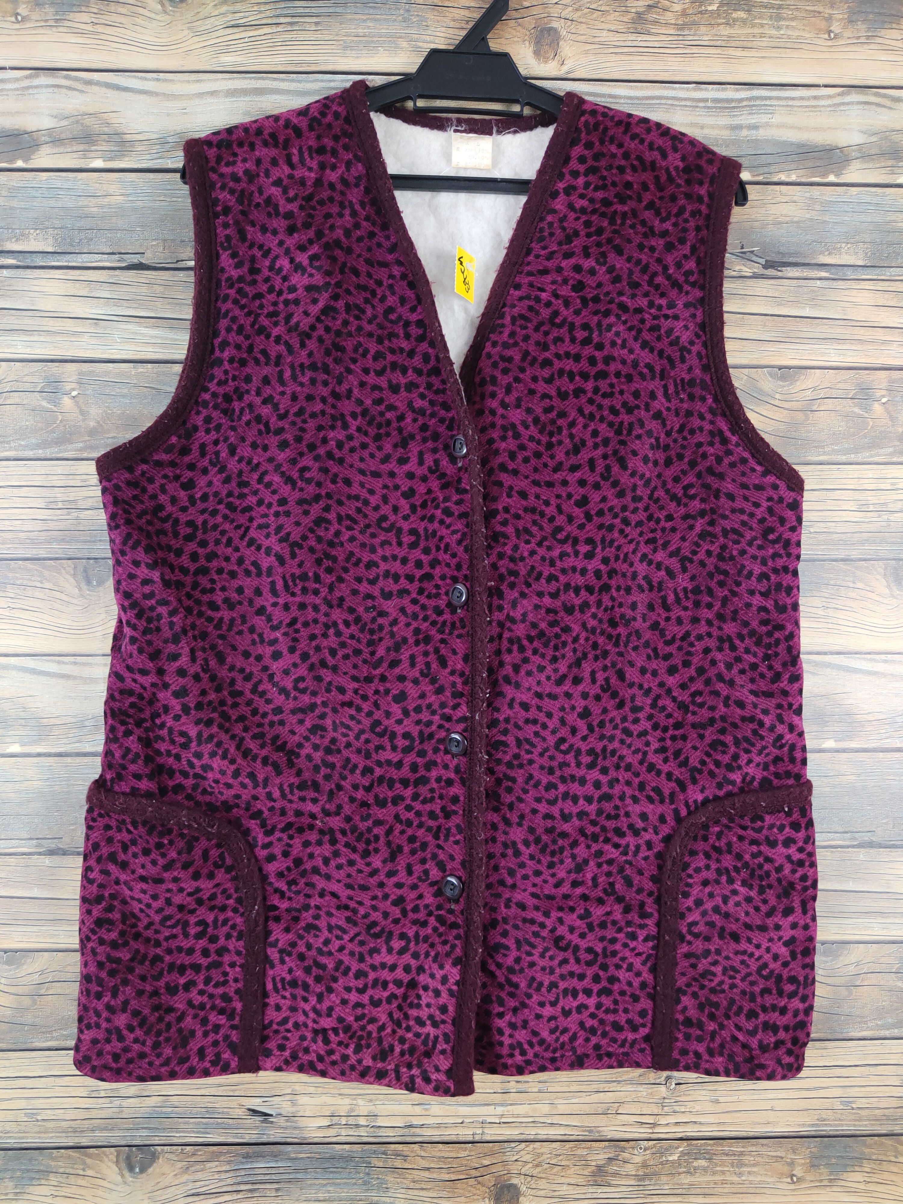 Japanese Brand Purple Wool Vests #W2333