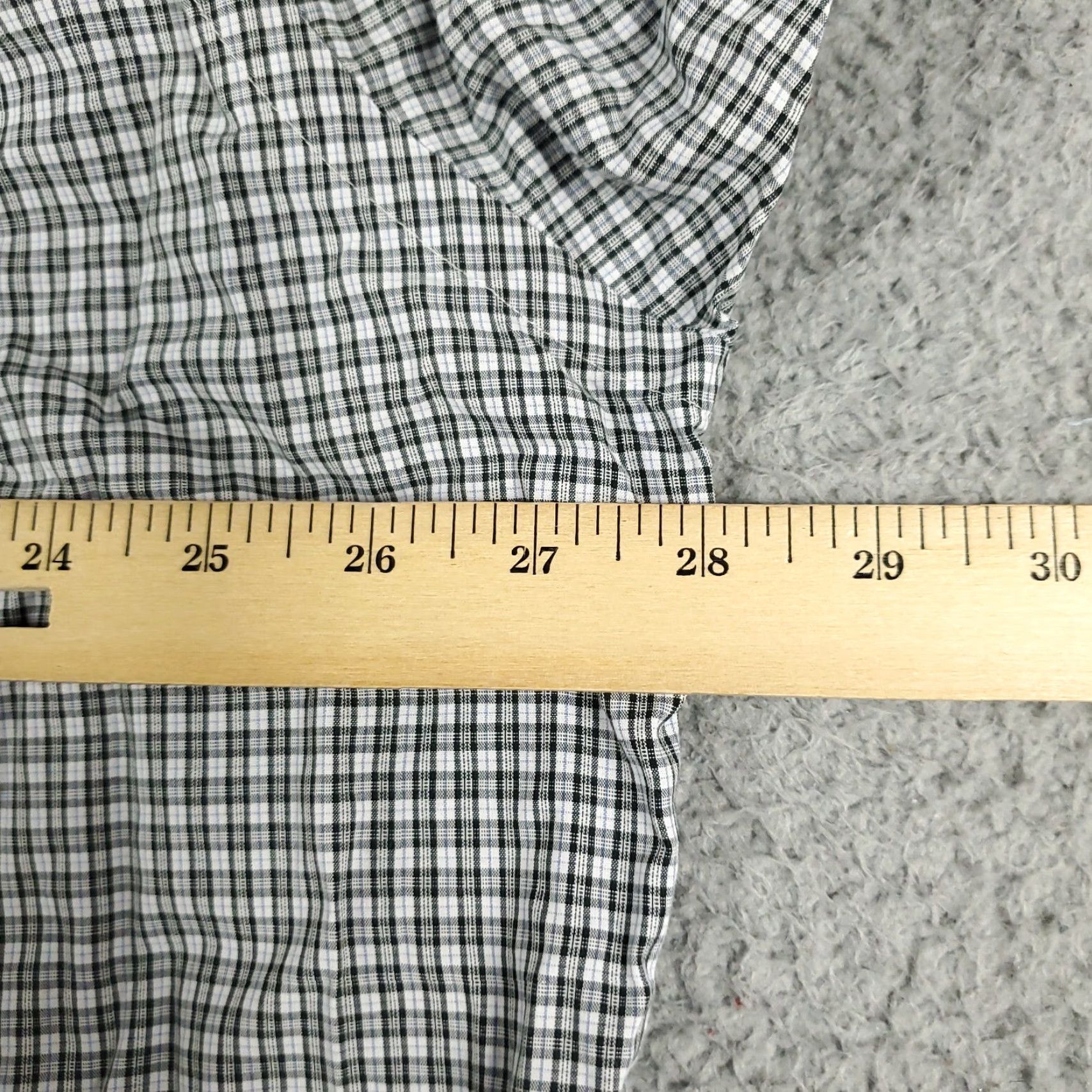 Ralph Lauren Ralph Lauren Dress Shirt Mens 17.5 Gray Plaid Long Sleeve Button-Down Regular Fit Size 46R - 7 Thumbnail