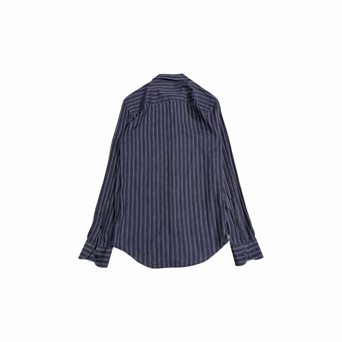 Z Zegna 🔥Vintage Z Zegna Striped Shirt Long Sleeve Size US M / EU 48-50 / 2 - 7 Thumbnail