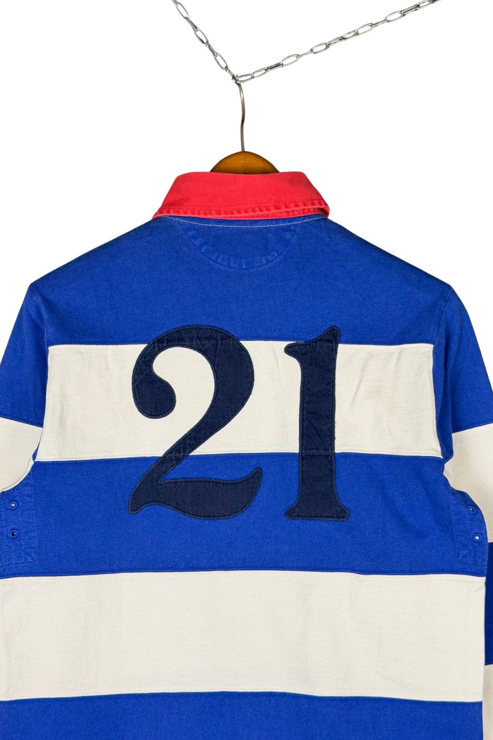 Polo Ralph Lauren Polo Ralph Lauren Stripe Rugby Shirt “21” Back Patch Size US S / EU 44-46 / 1 - 9 Thumbnail