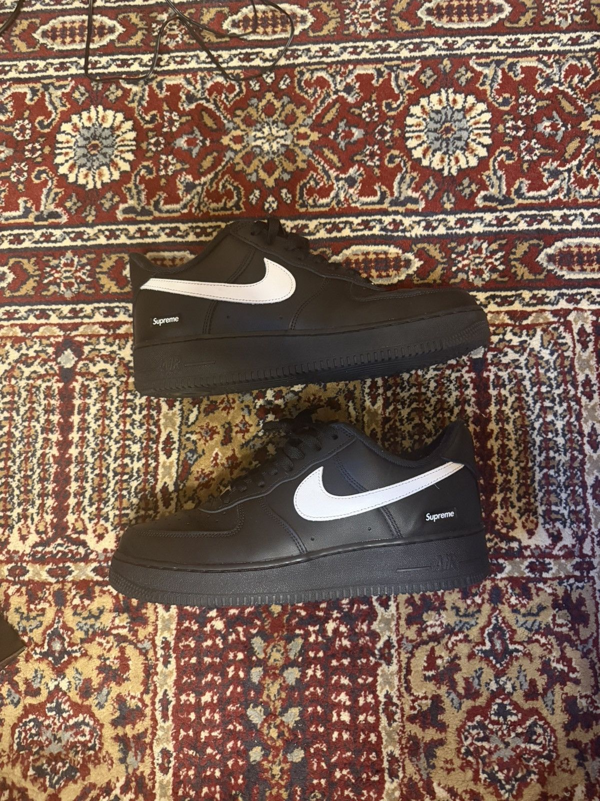 Nike × Supreme Supreme AF1 Black White Sz 9 Size US 9 / EU 42 - 1 Thumbnail