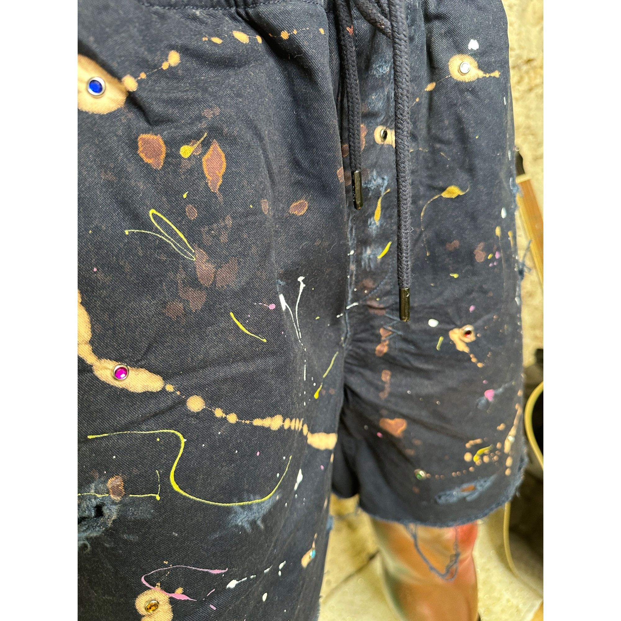 Ksubi DRO Lab LTD Custom 1/1 ART x Ksubi Shorts Size US 36 / EU 52 - 13 Thumbnail