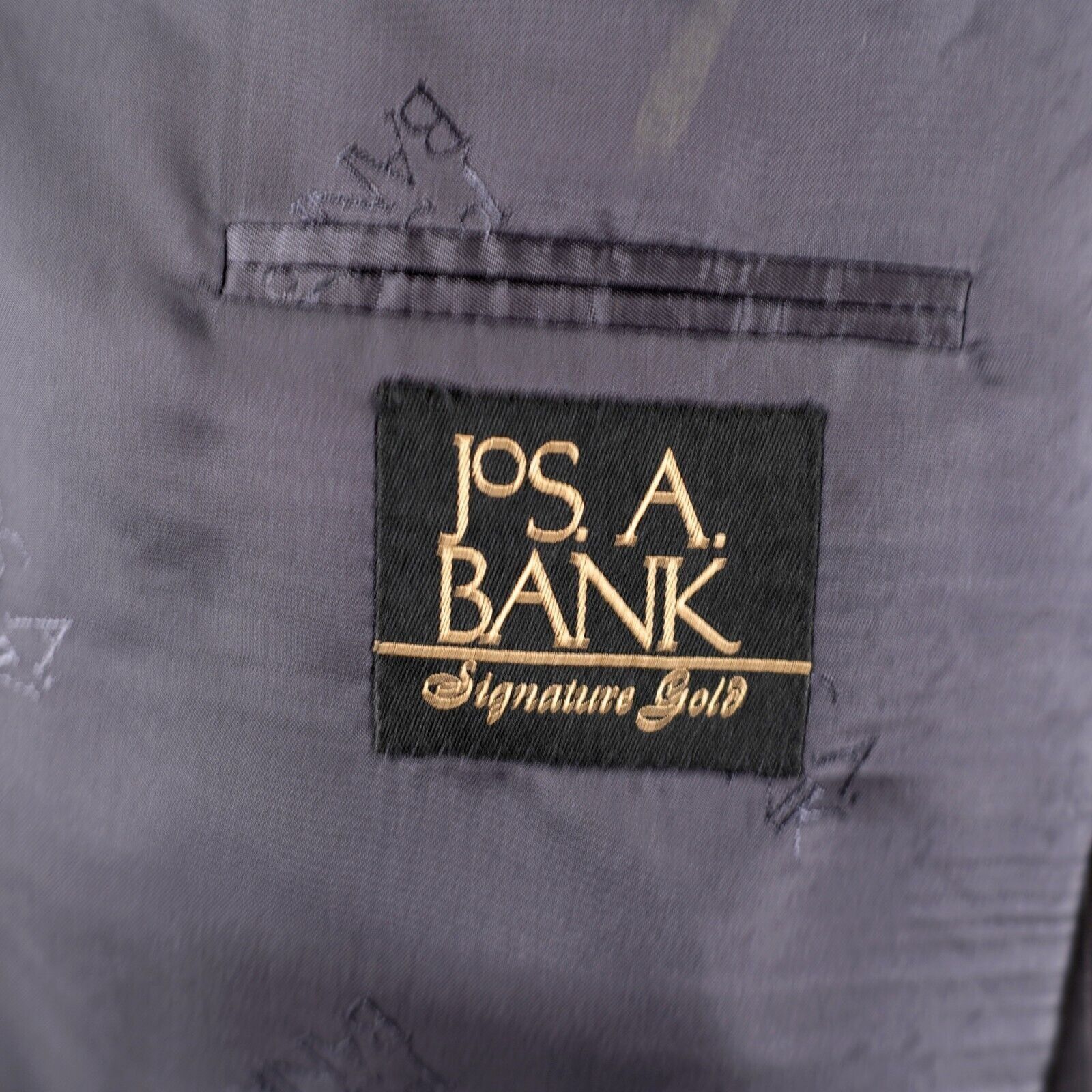 Jos. A. Bank Jos A Bank Signature Gold Gray Pin Striped Wool 2 Button Sui Size 46R - 9 Thumbnail
