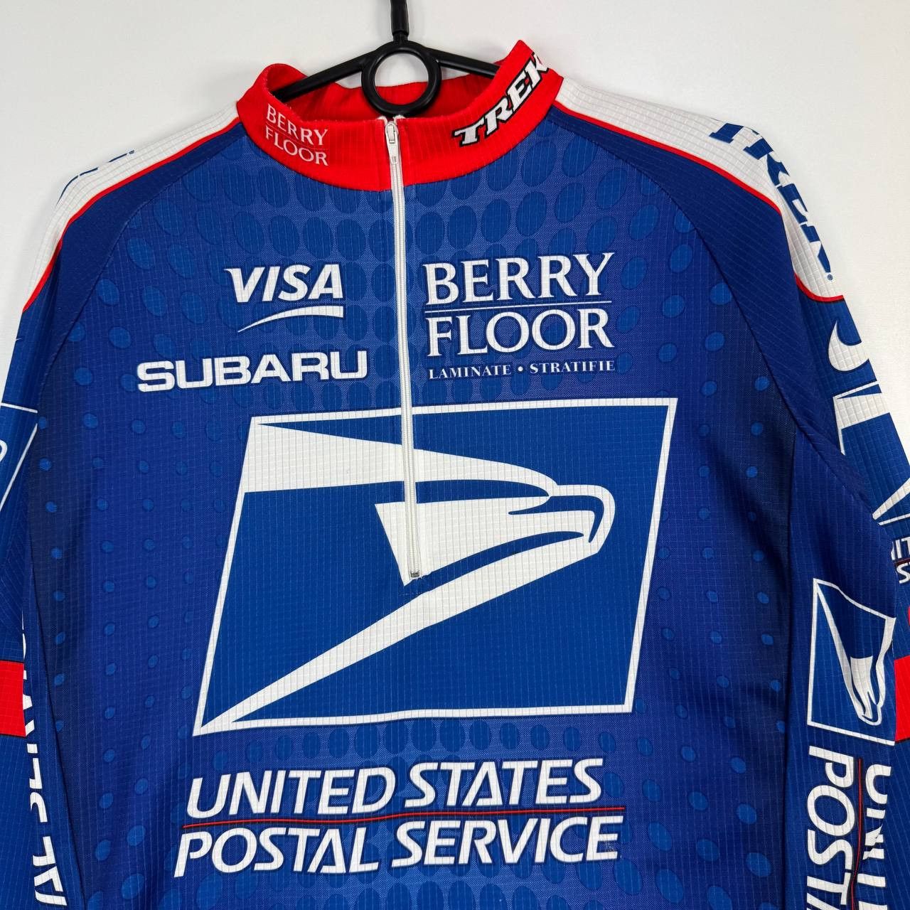Other USPS Cycling Jersey Long Sleeve Blue Red Mens Size M Size US M / EU 48-50 / 2 - 2 Thumbnail