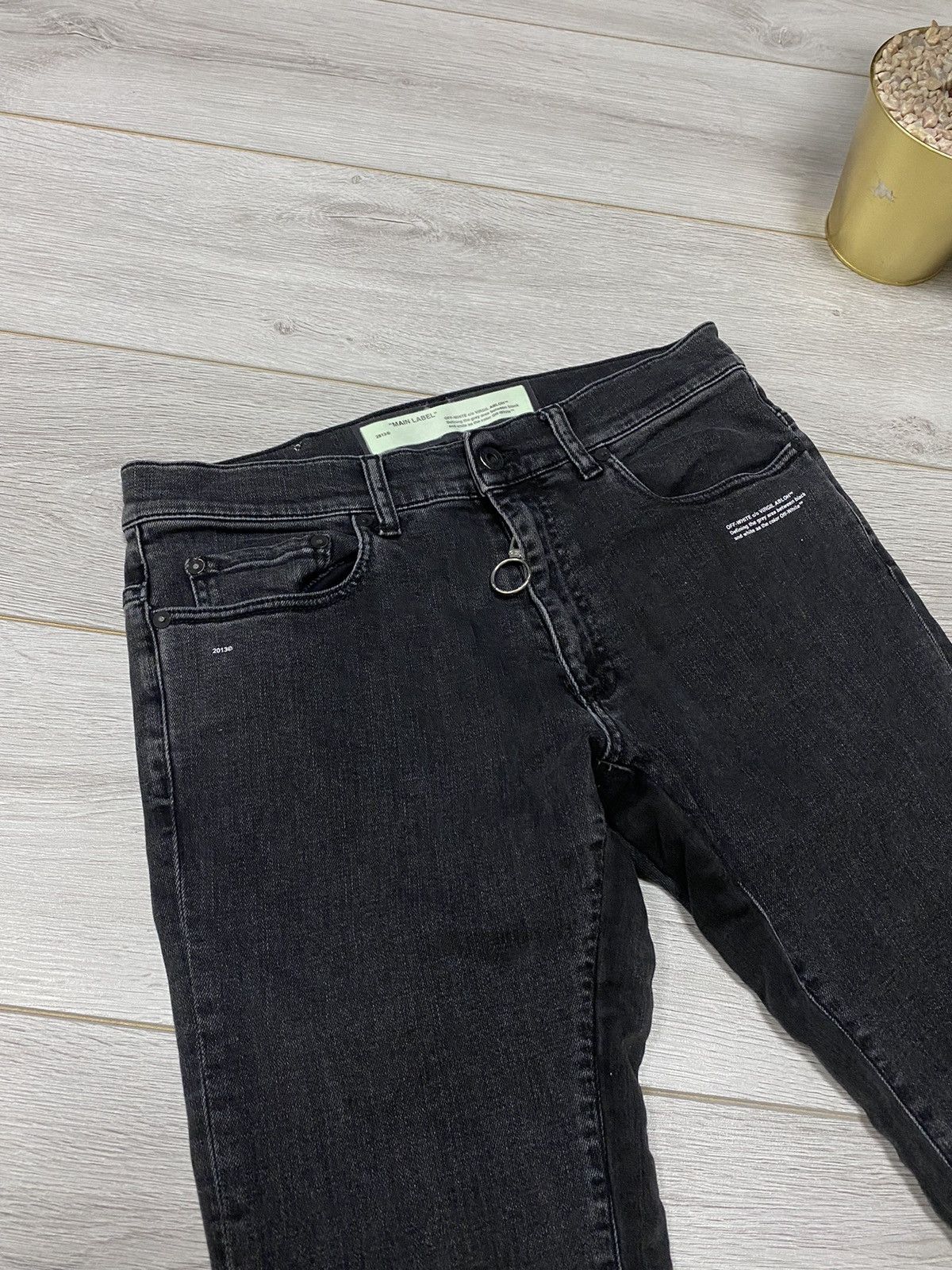 Off-White Off-White tape T 2013 Fire line do not cross jeans Size US 31 - 12 Thumbnail