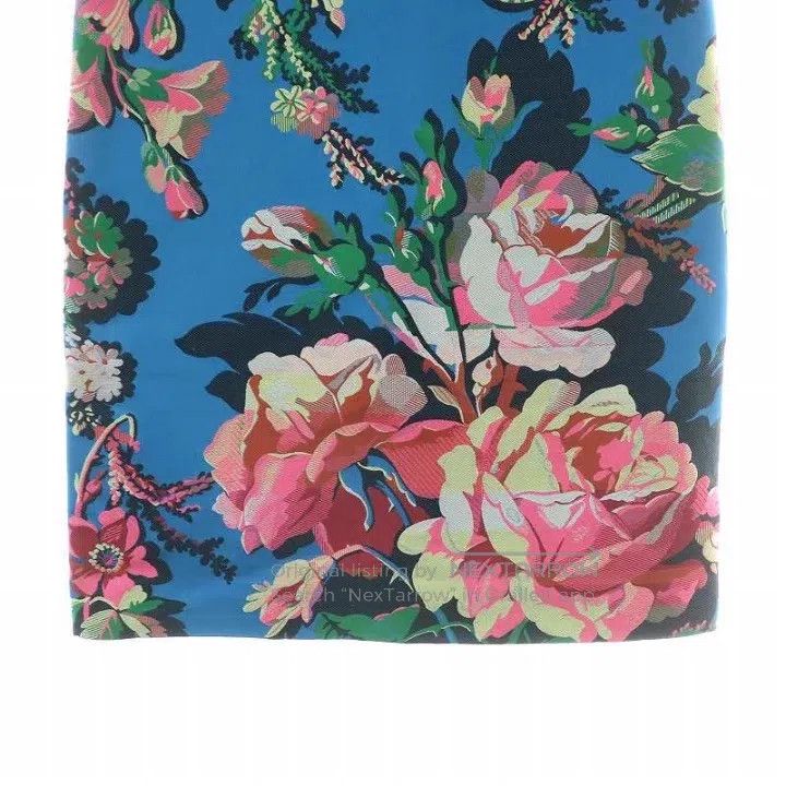 Dries Van Noten Dries Van Noten 2020SS Floral Printed Silk Blend Midi Skir Size 35" - 7 Thumbnail