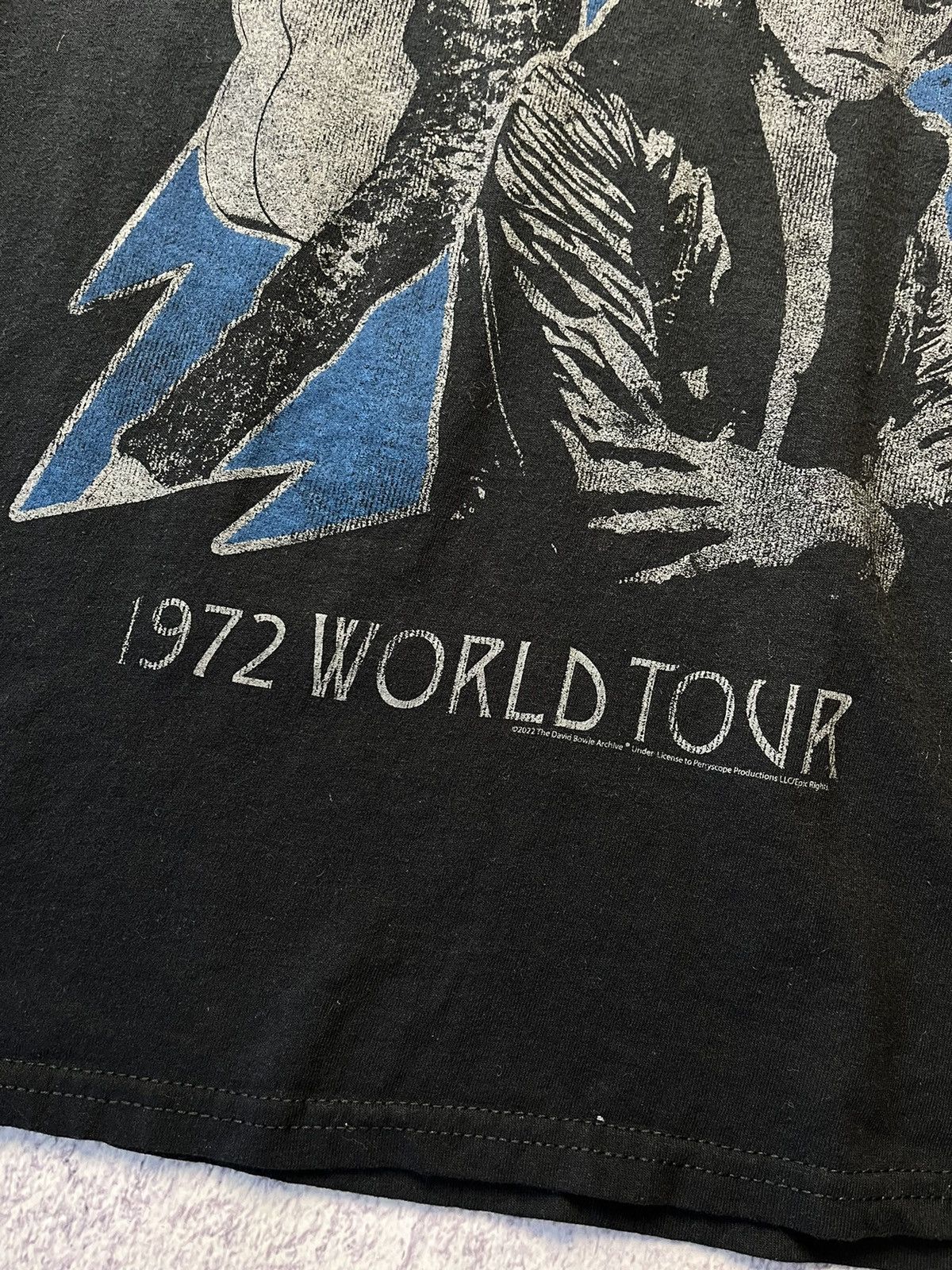 Band Tees David Bowie Ziggy Stardust 1972 World Tour T Shirt Rare Size US M / EU 48-50 / 2 - 5 Thumbnail