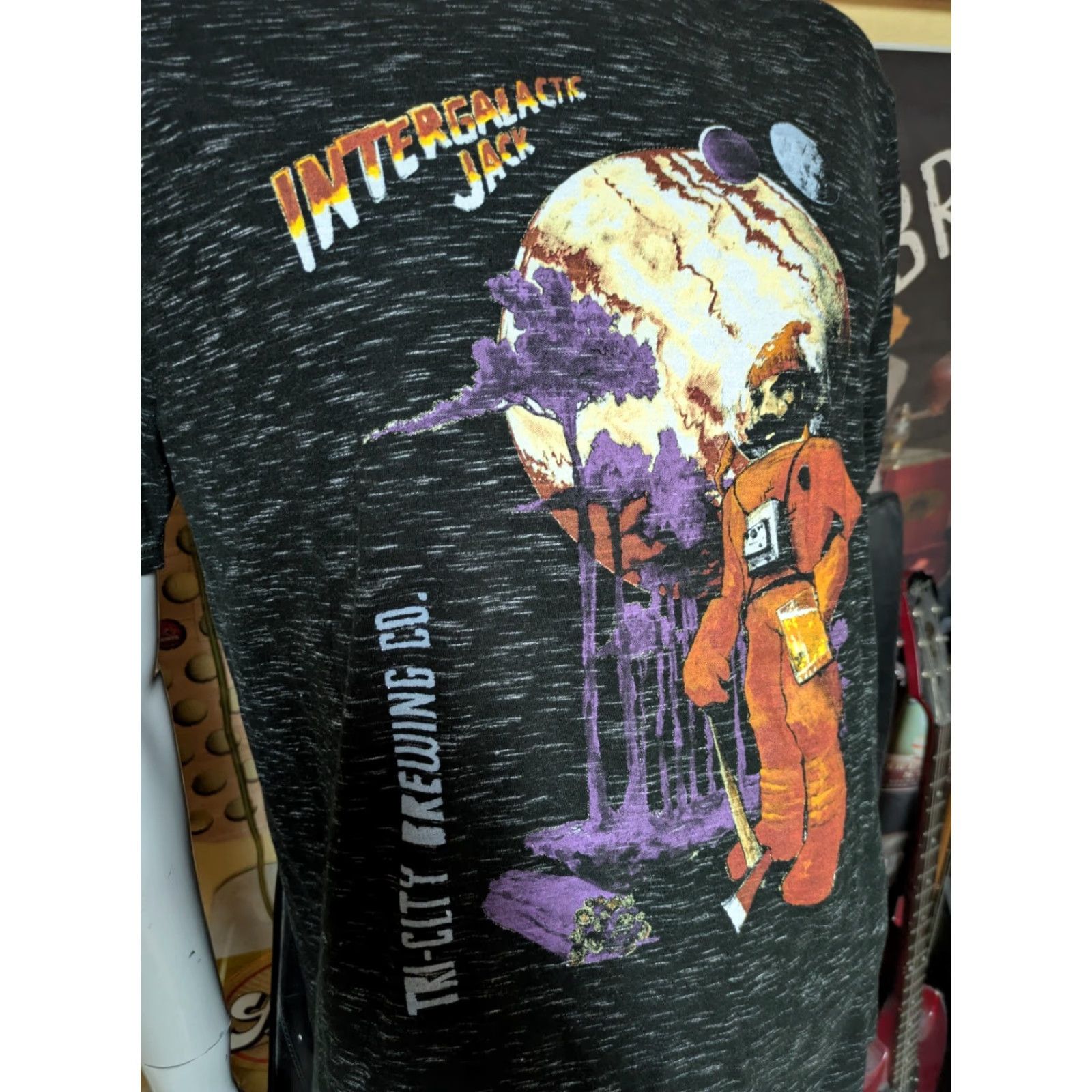 CO VINTAGE Tri-City Brewing Co Intergalactic Jack T Shirt Large Bay City MI Craft Beer Nice Size US L / EU 52-54 / 3 - 2 Thumbnail