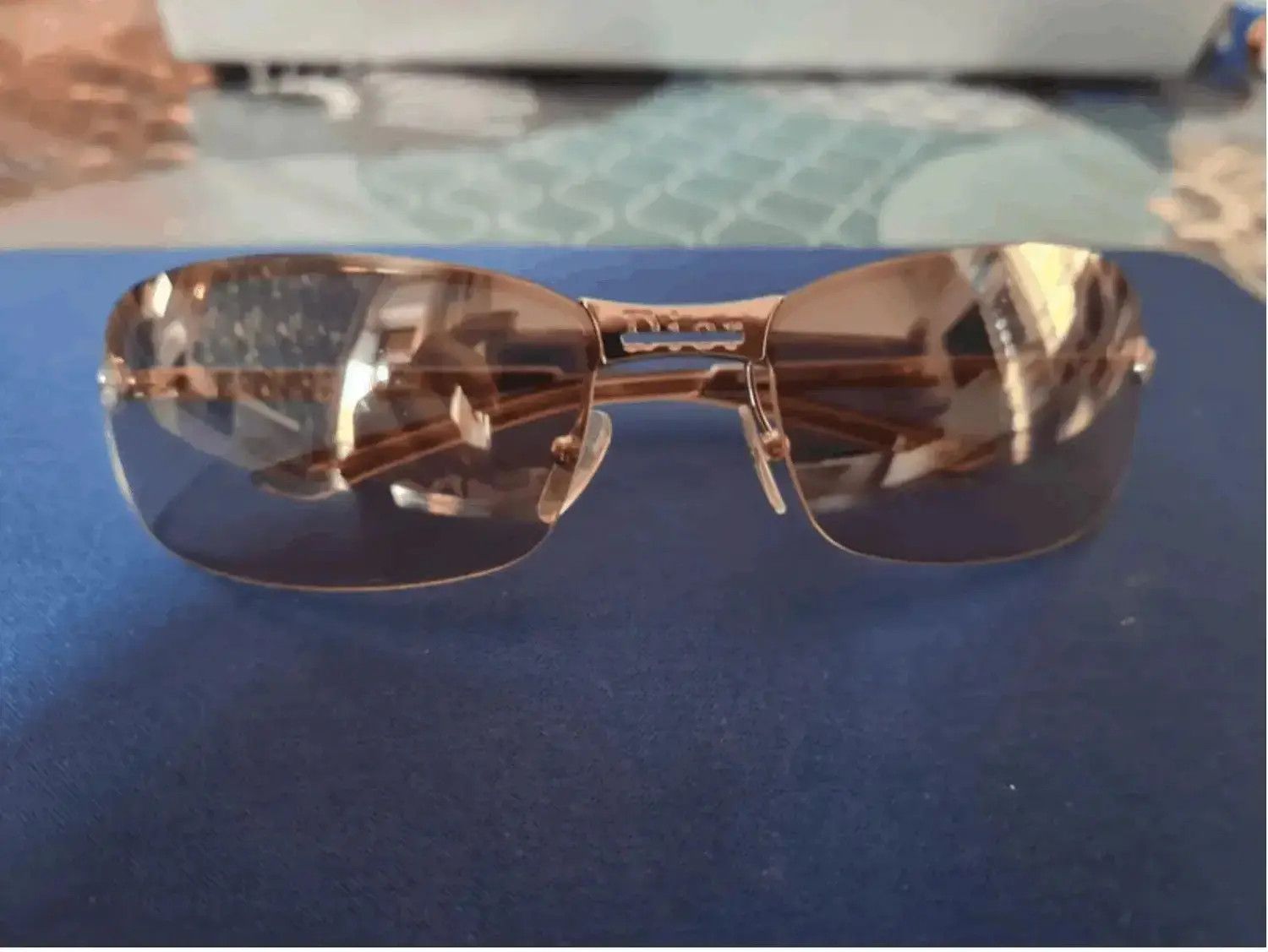 Dior × John Galliano × Vintage DIOR Sunglasses Adiorable Rimless Shield Galliano Era MA271 Size ONE SIZE - 2 Thumbnail