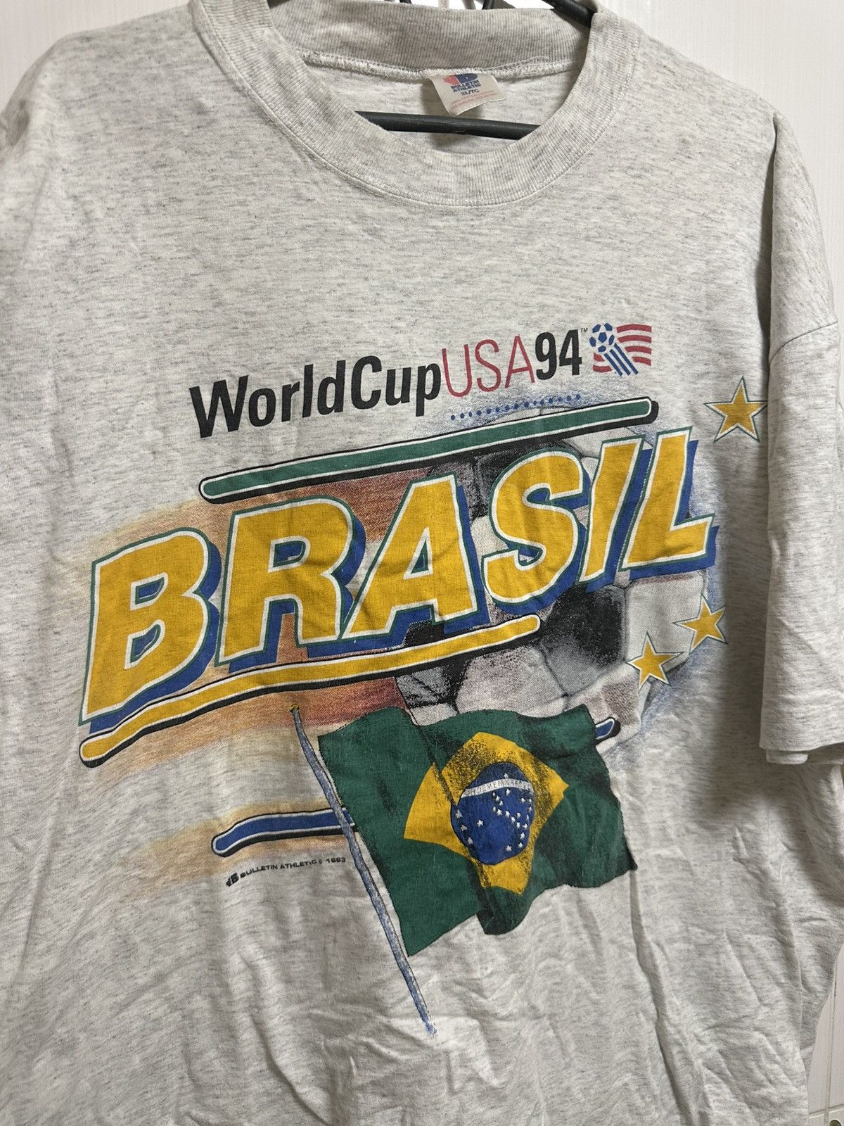 Vintage Vintage Brazil 1994 World Cup Shirt Vintage Single Stitch Size US XL / EU 56 / 4 - 2 Thumbnail