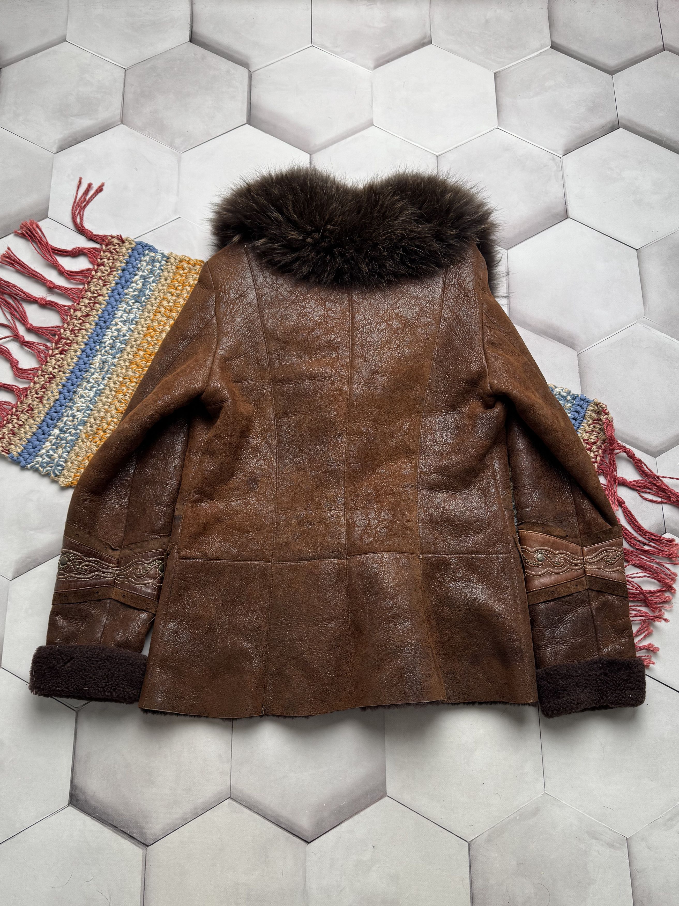 Vintage Vintage Real Sheepskin Coat With Real Fur Details(E4) Size S / US 4 / IT 40 - 8 Thumbnail