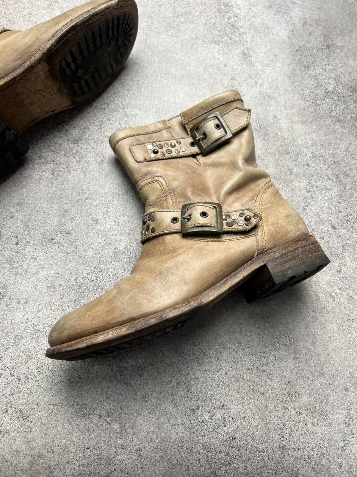 Sendra Sendra studded leather punk biker boots Size US 8 / IT 38 - 3 Thumbnail