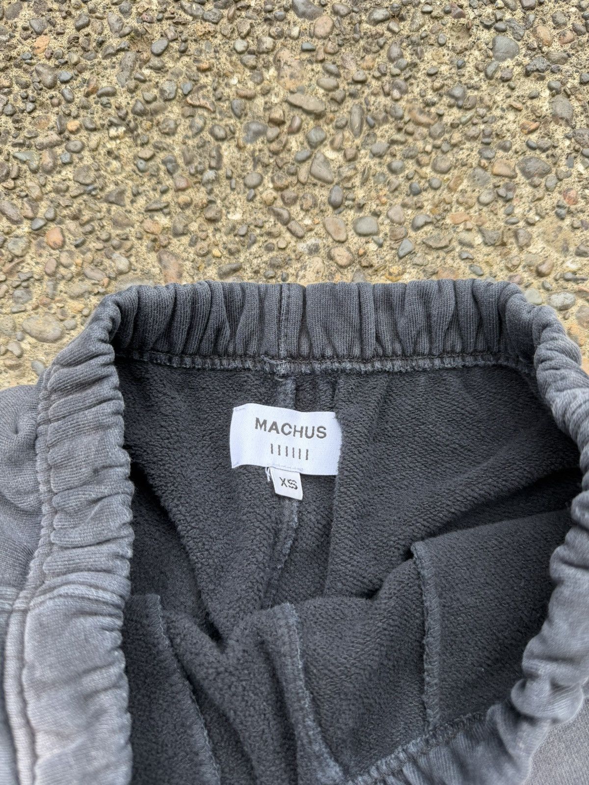 MACHUS Machus Priv. Label Vintage Washed Black Sweatshorts Size US 28 / EU 44 - 3 Thumbnail