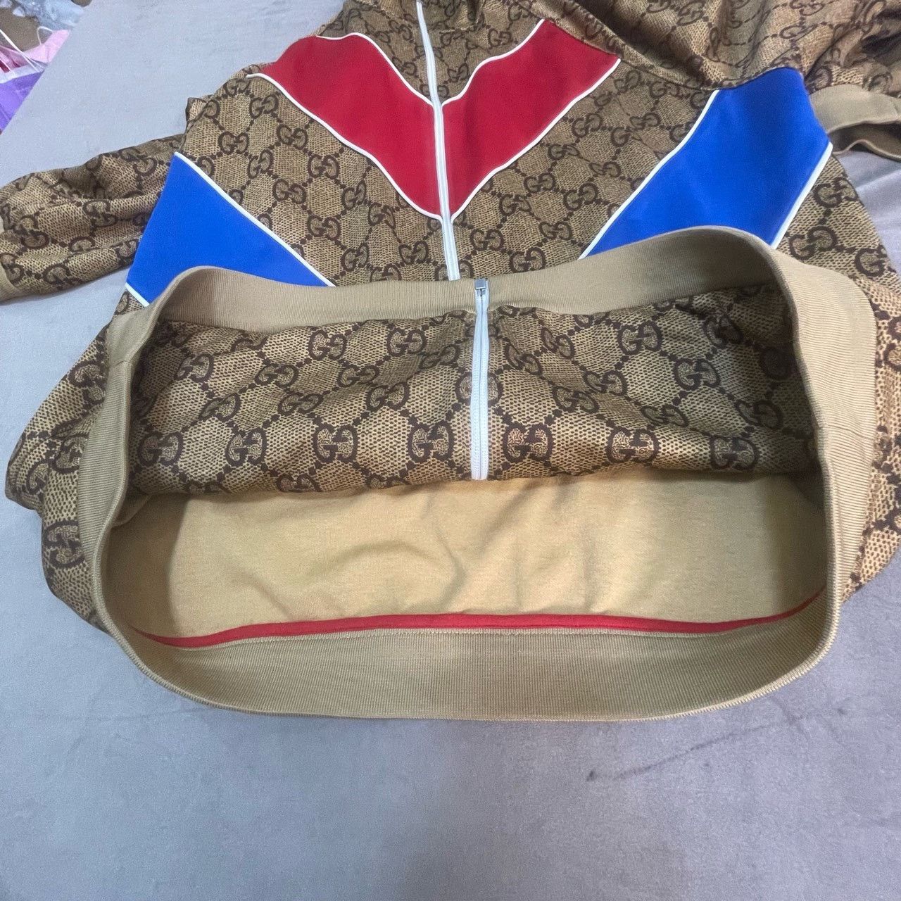Gucci Gucci Red and blue full-print jacket 2501-Nextarrow Size US M / EU 48-50 / 2 - 3 Thumbnail