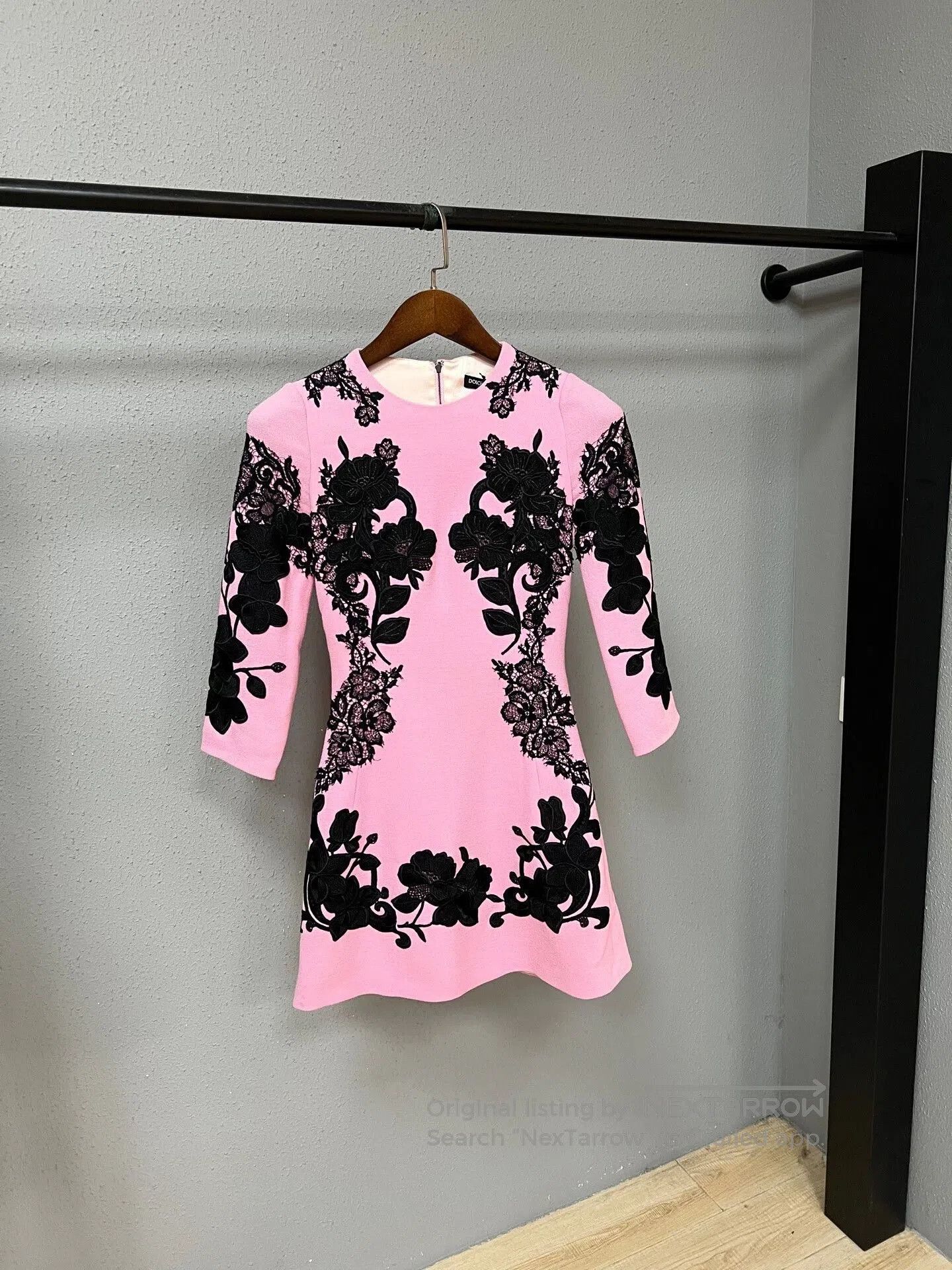 Dolce & Gabbana pink embroidered dress by D&G. Size S / US 4 / IT 40 - 1 Thumbnail