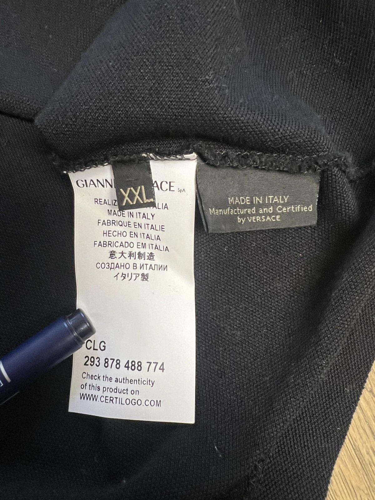 Versace Versace Golden Medusa Black pique polo shirt Size US XL / EU 56 / 4 - 8 Thumbnail