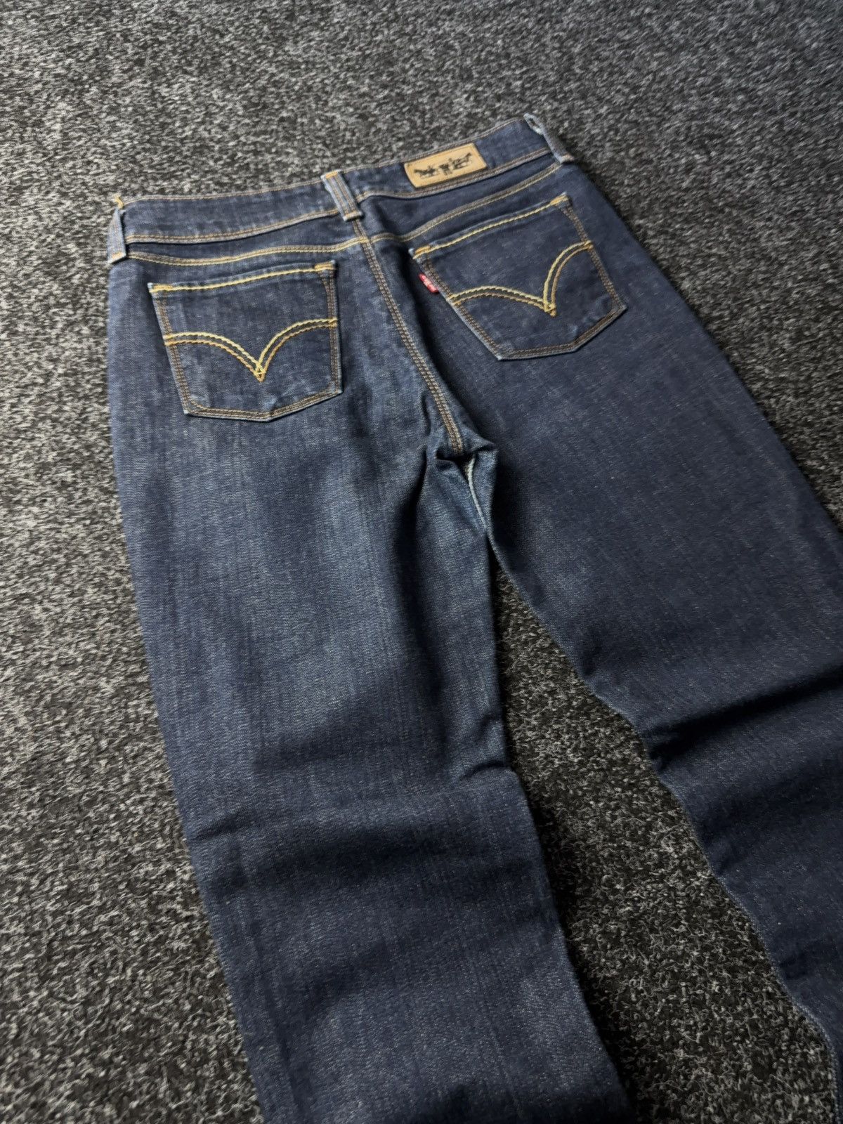 Levi's Y2K 00s Levi’s 417 Straight Fit Denim Jeans Dark Wash Size 30" / US 8 / IT 44 - 13 Thumbnail