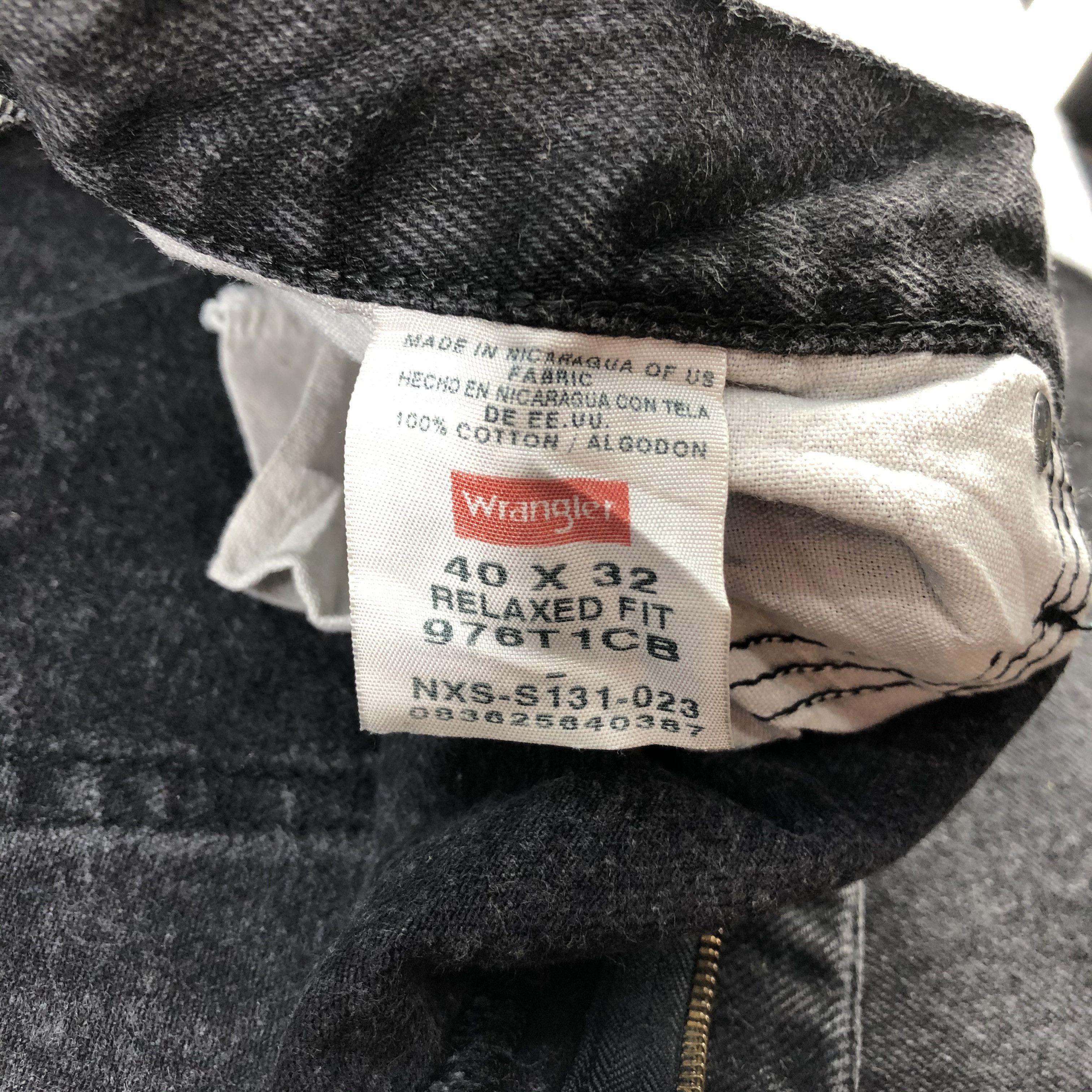 Vintage Vintage Faded Black Wrangler Jeans-J2330 Size US 39 - 8 Thumbnail