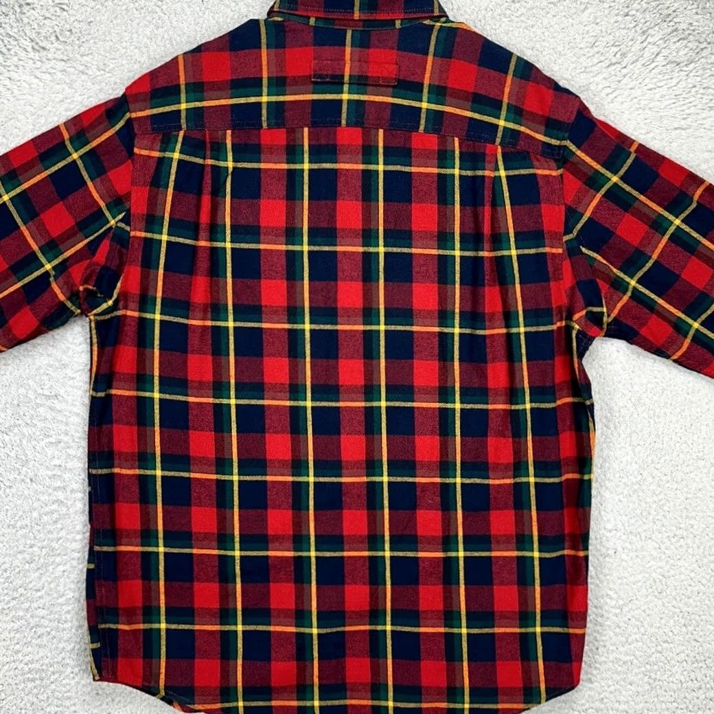 Duluth Trading Company Duluth Trading Co. Flannel Shirt Mens M Red Yellow Plaid Relaxed Pocket Button-Up NWT Size US M / EU 48-50 / 2 - 3 Thumbnail