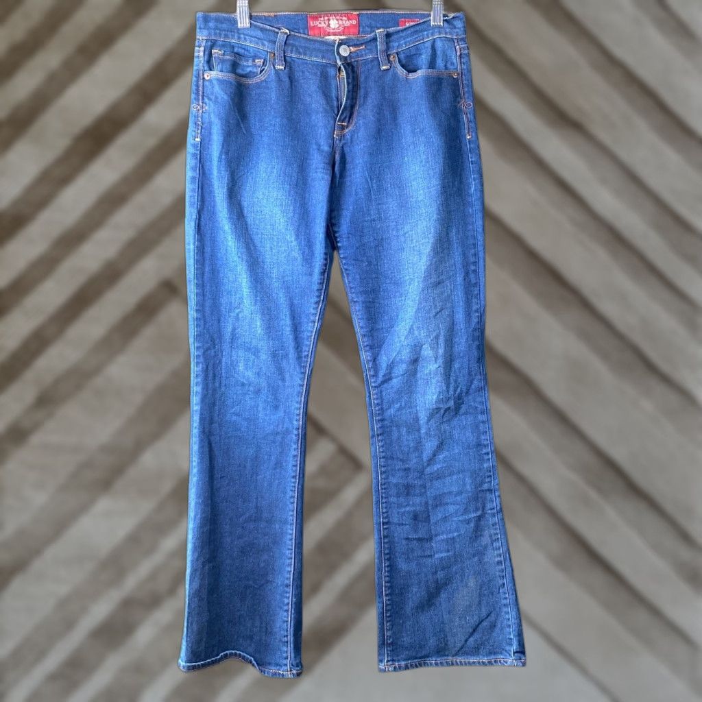 Lucky Brand Lucky Brand Jeans Blue Mid Rise Sofia Boot Stretch 8 Womens 8 Regular 30.5 Inseam Denim 5-Pocket Solid | Bootcut Size 24" / US 00 / IT 34 - 1 Thumbnail