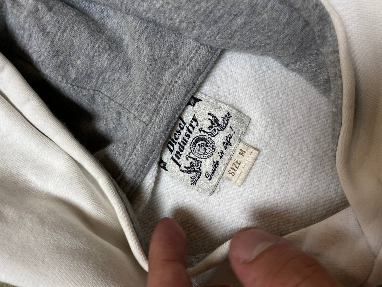 Diesel × Vintage Vintage Y2k Diesel Big Embroidered Logo Hoodie Size US M / EU 48-50 / 2 - 2 Thumbnail