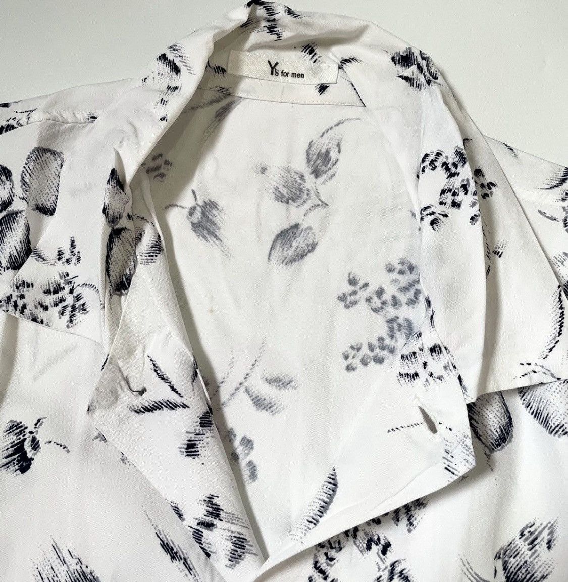 Yohji Yamamoto TAX FREE 🇺🇸 yohji yamamoto y’s for men flowy printed shirt Size US L / EU 52-54 / 3 - 3 Thumbnail