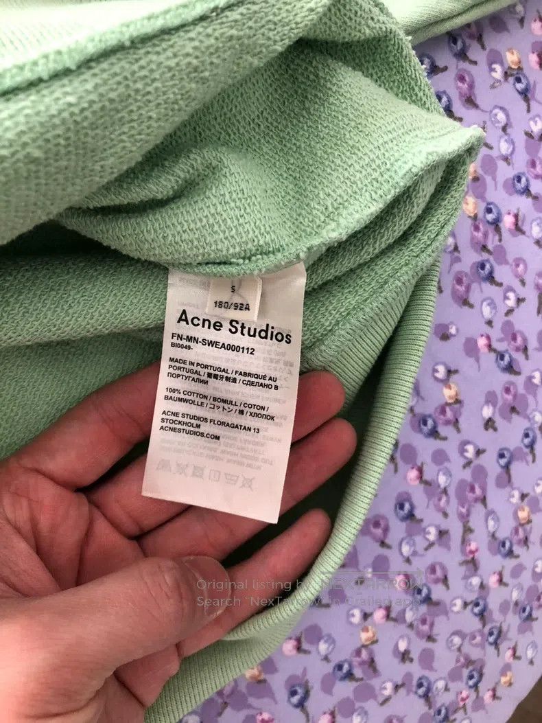 Acne Studios Acne Studios Graffiti Sweatshirt, Green Size US S / EU 44-46 / 1 - 5 Thumbnail