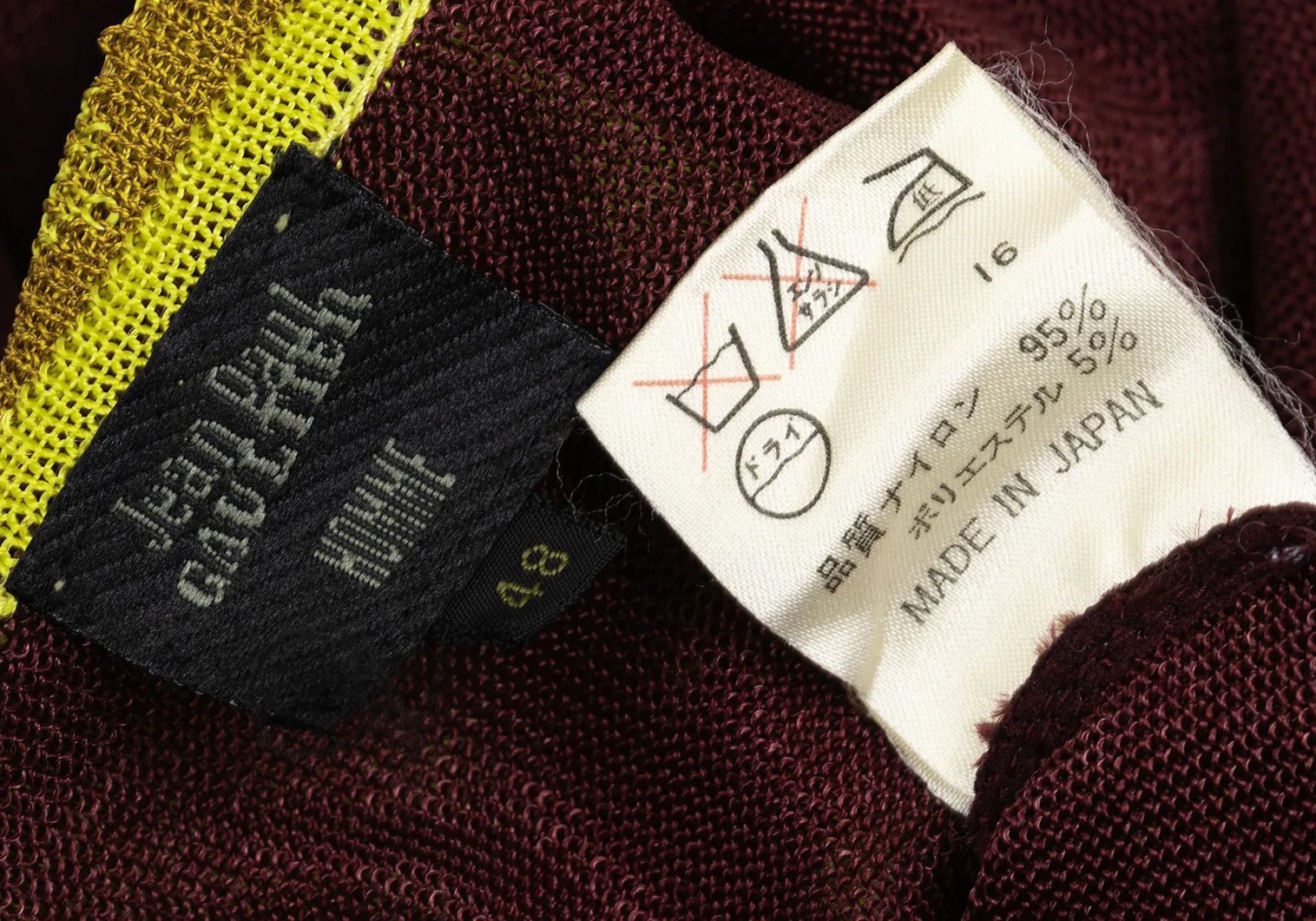 Jean Paul Gaultier Embroidered Panel Knit Cardigan in Bordeaux and Other Colors Size US M / EU 48-50 / 2 - 20 Thumbnail